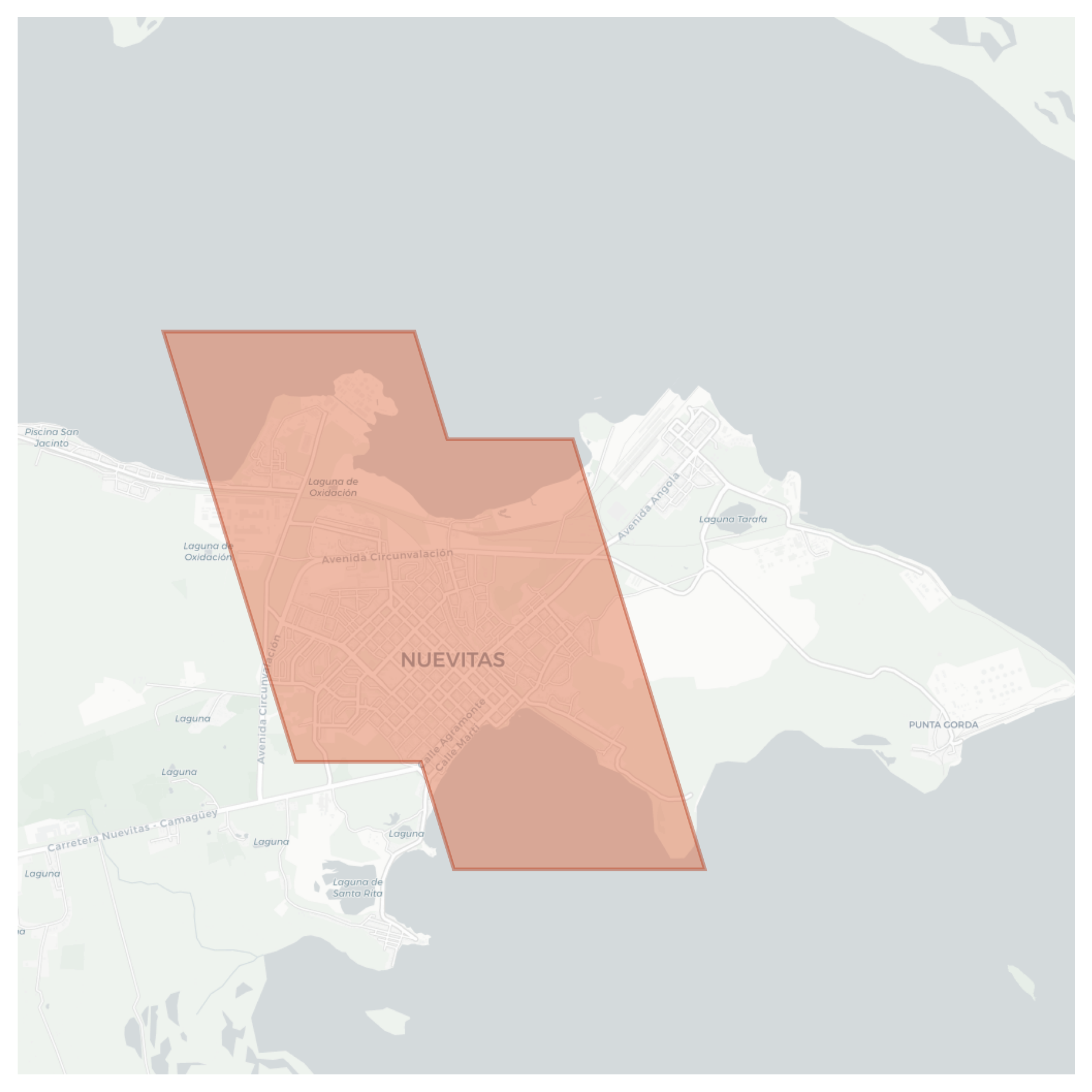 Nuevitas geographic map