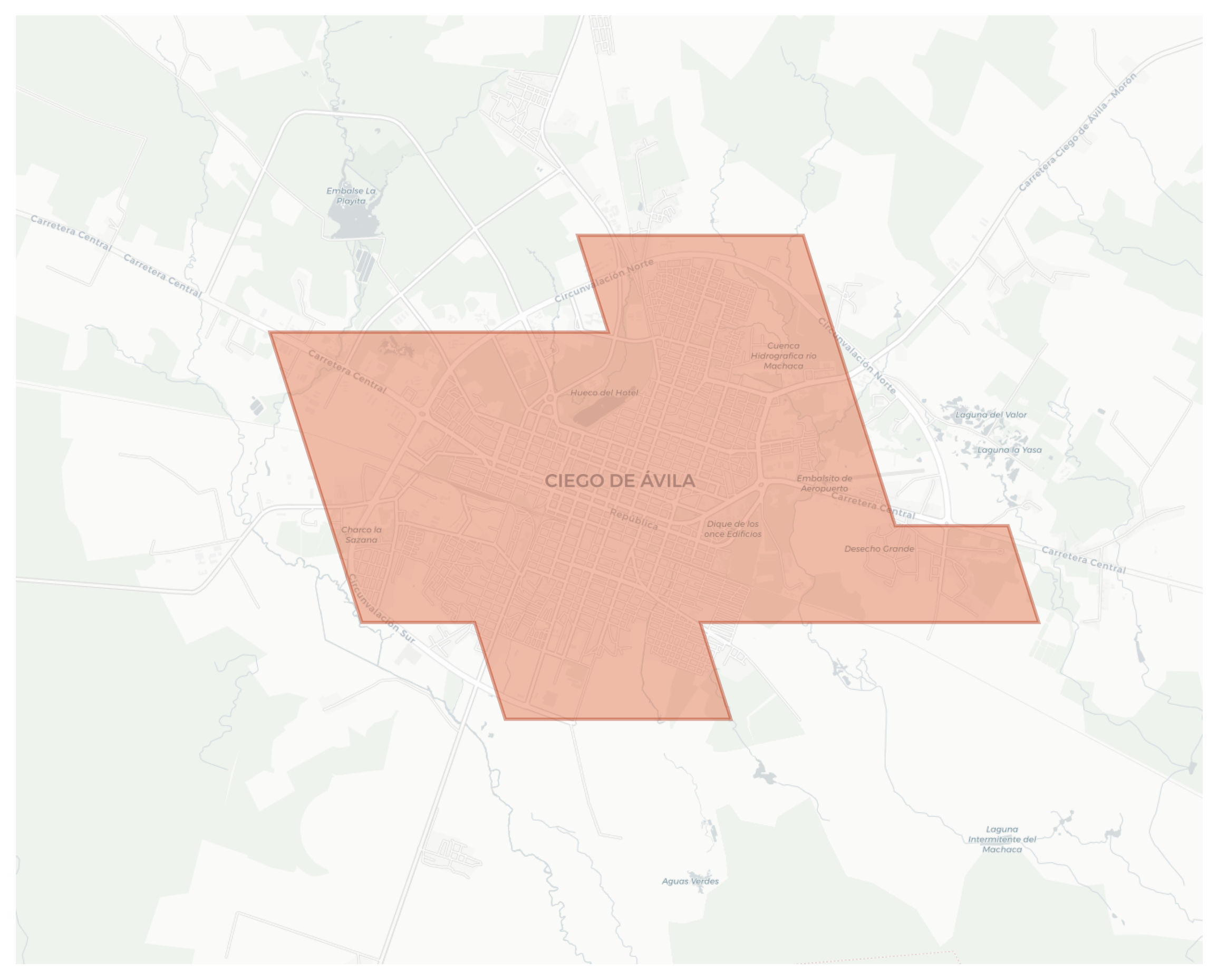Ciego de Ávila geographic map