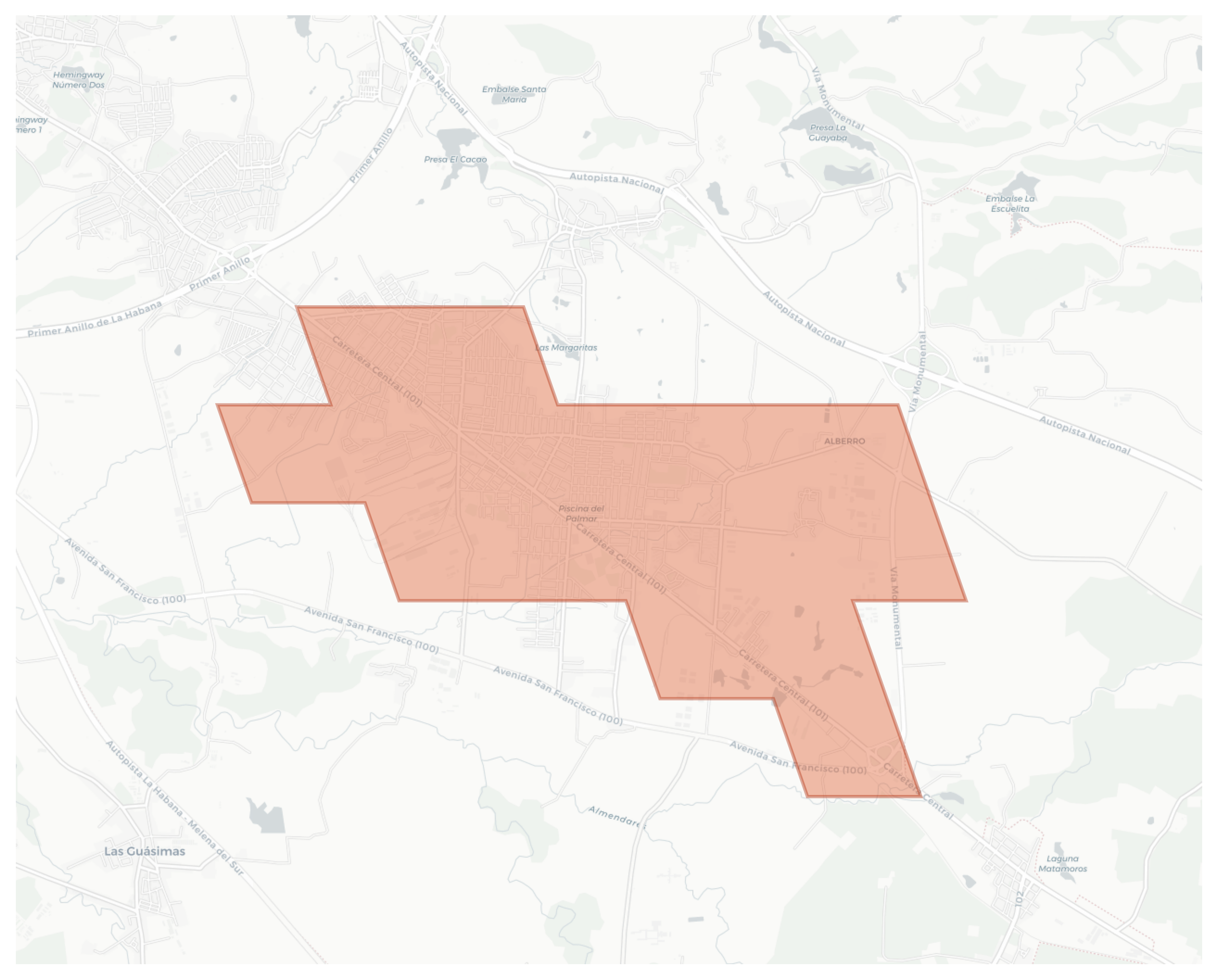 Cotorro geographic map