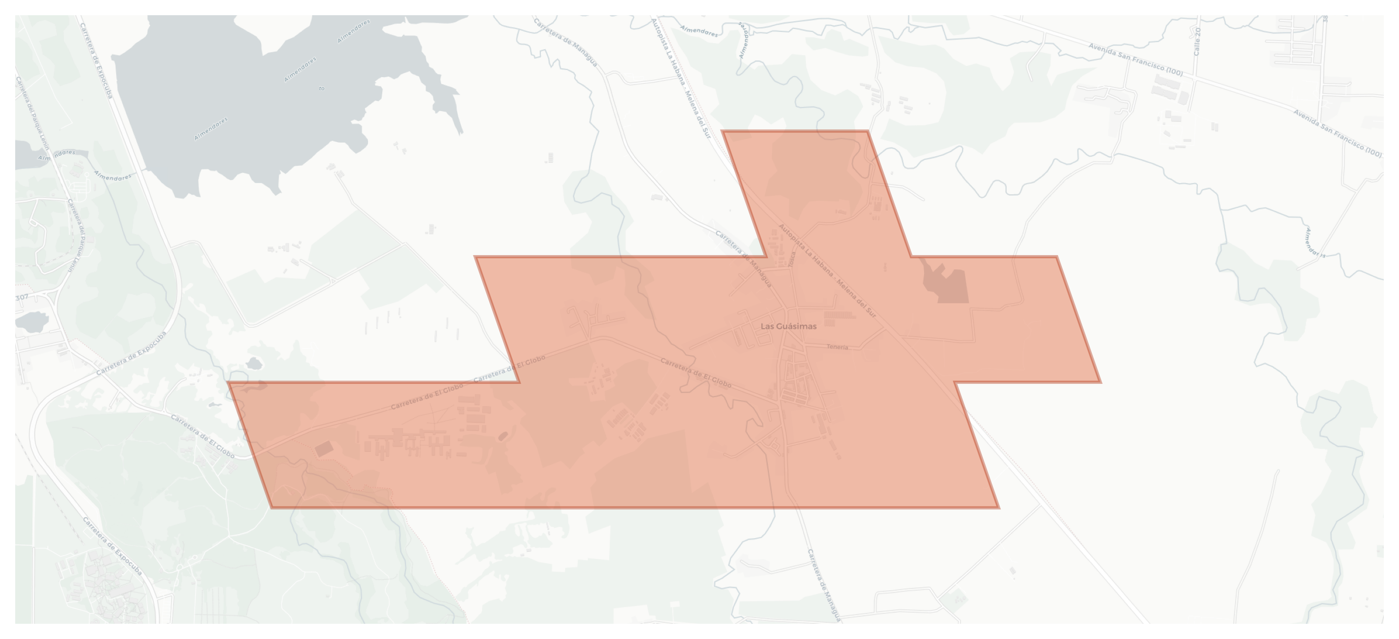 Las Guásimas geographic map