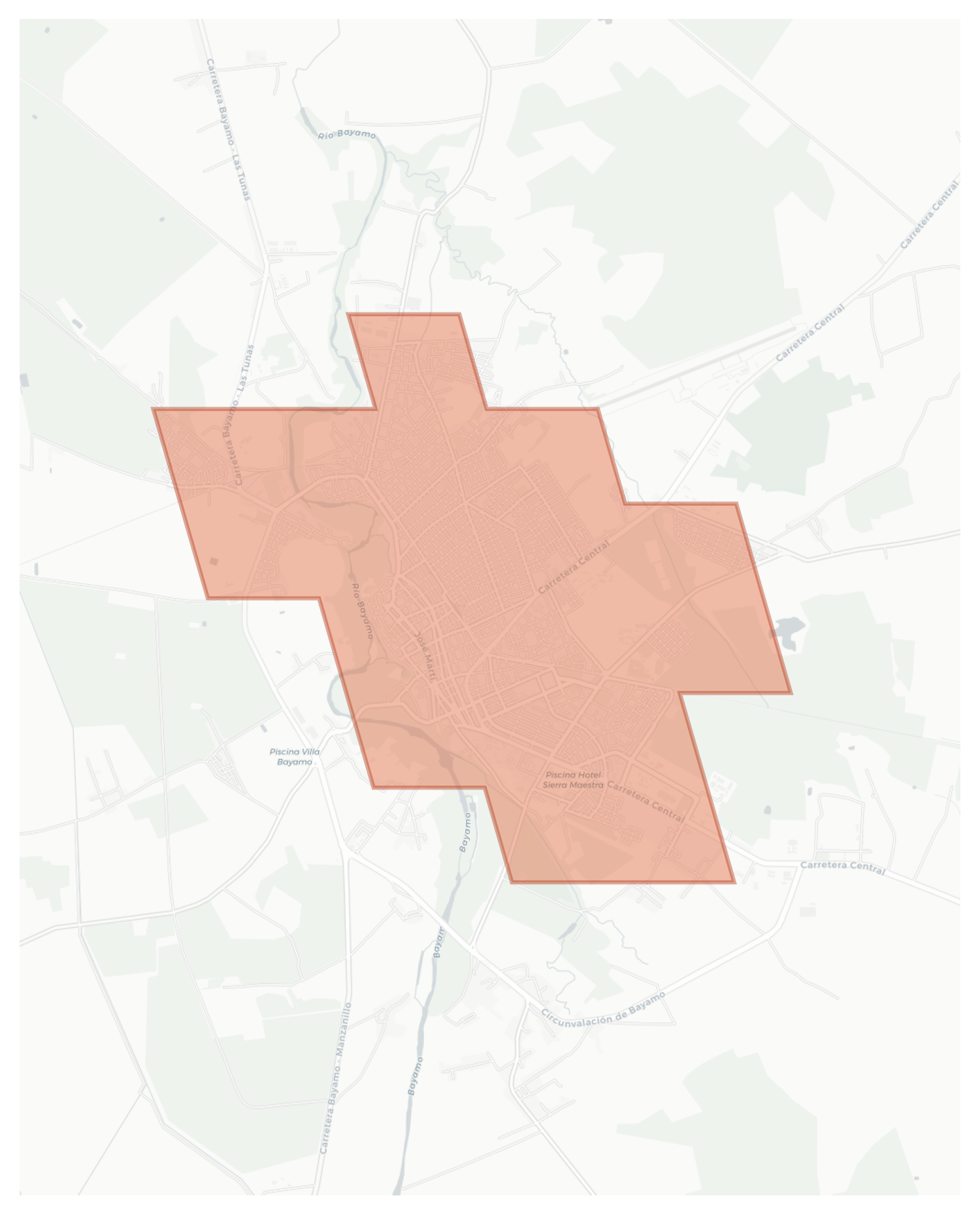 Bayamo geographic map