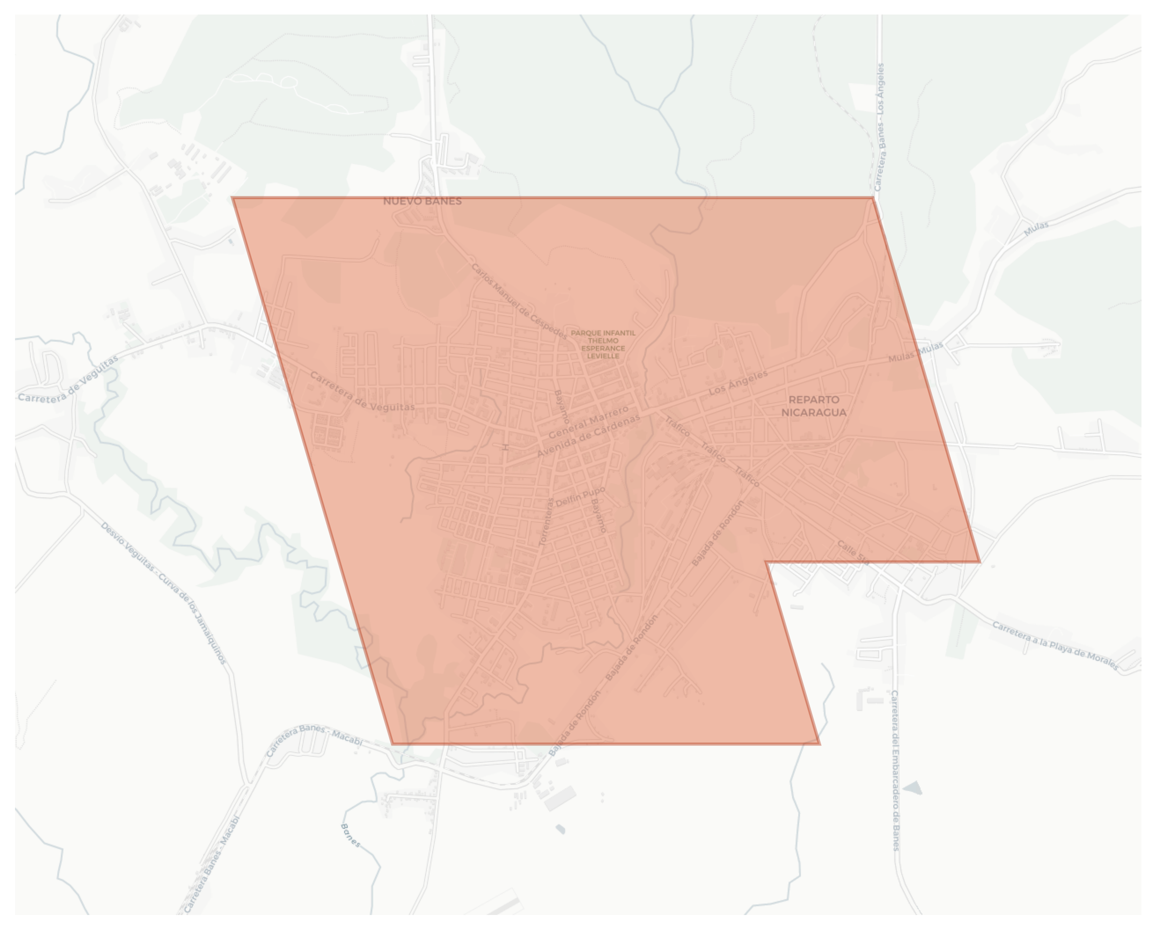 Banes geographic map