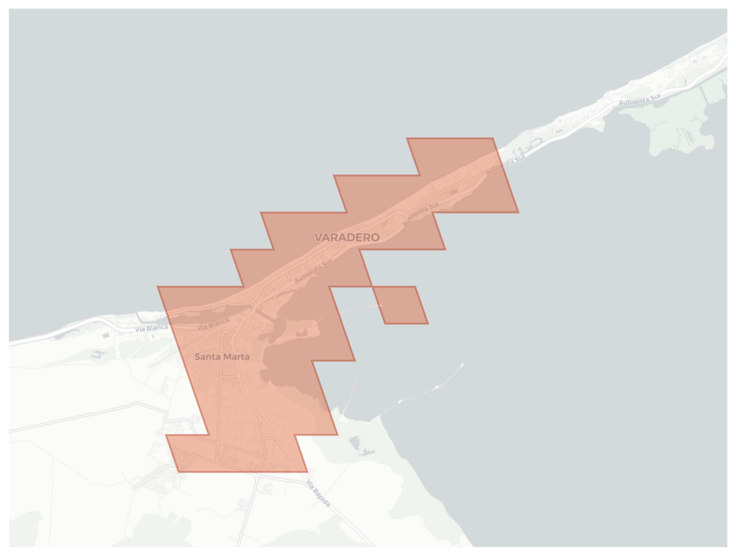 Varadero geographic map