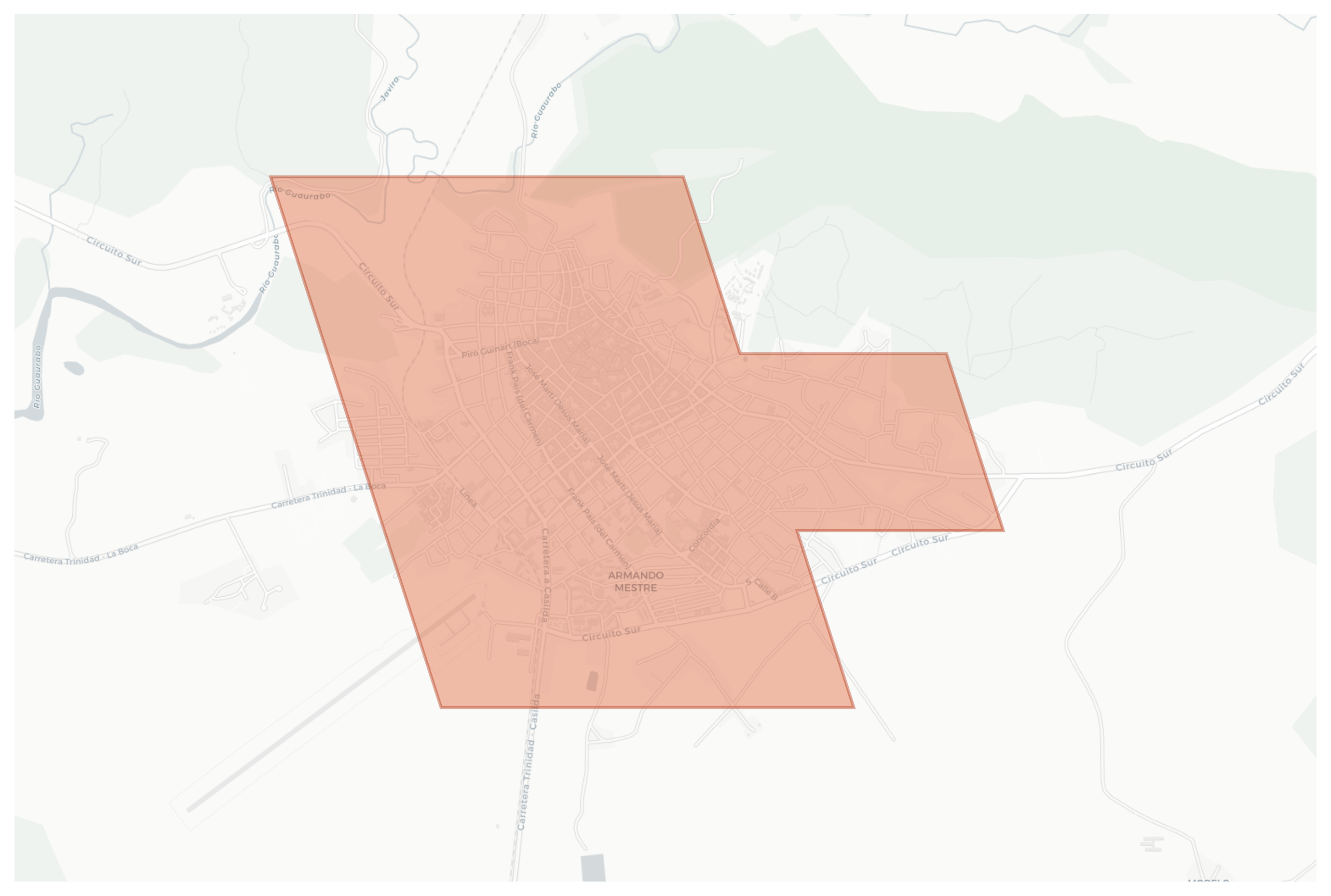 Trinidad geographic map