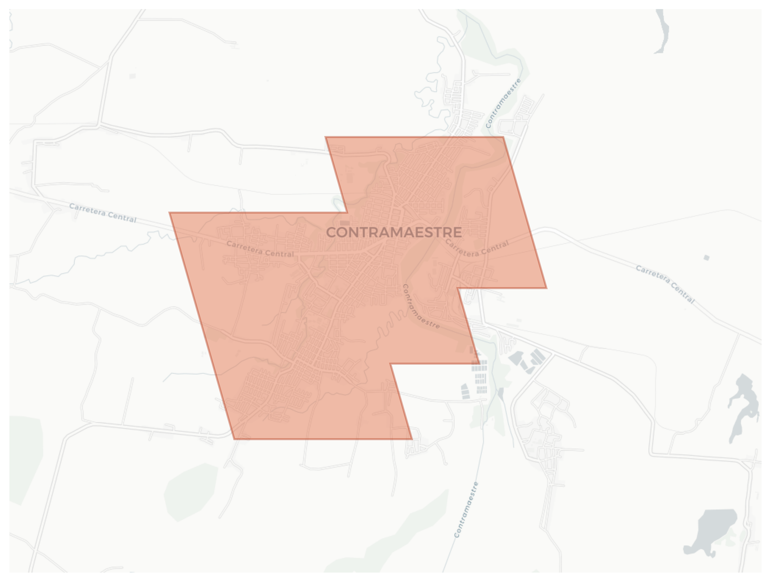 Contramaestre geographic map