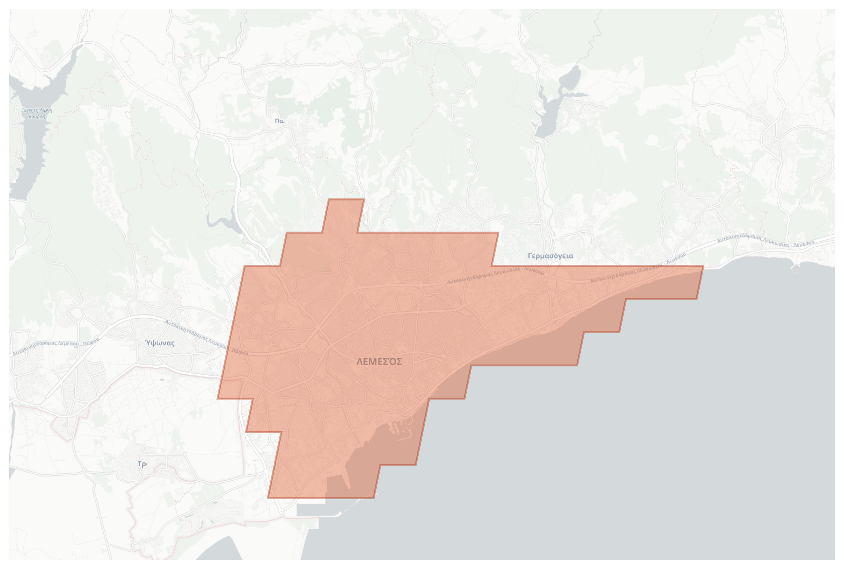 Limassol geographic map