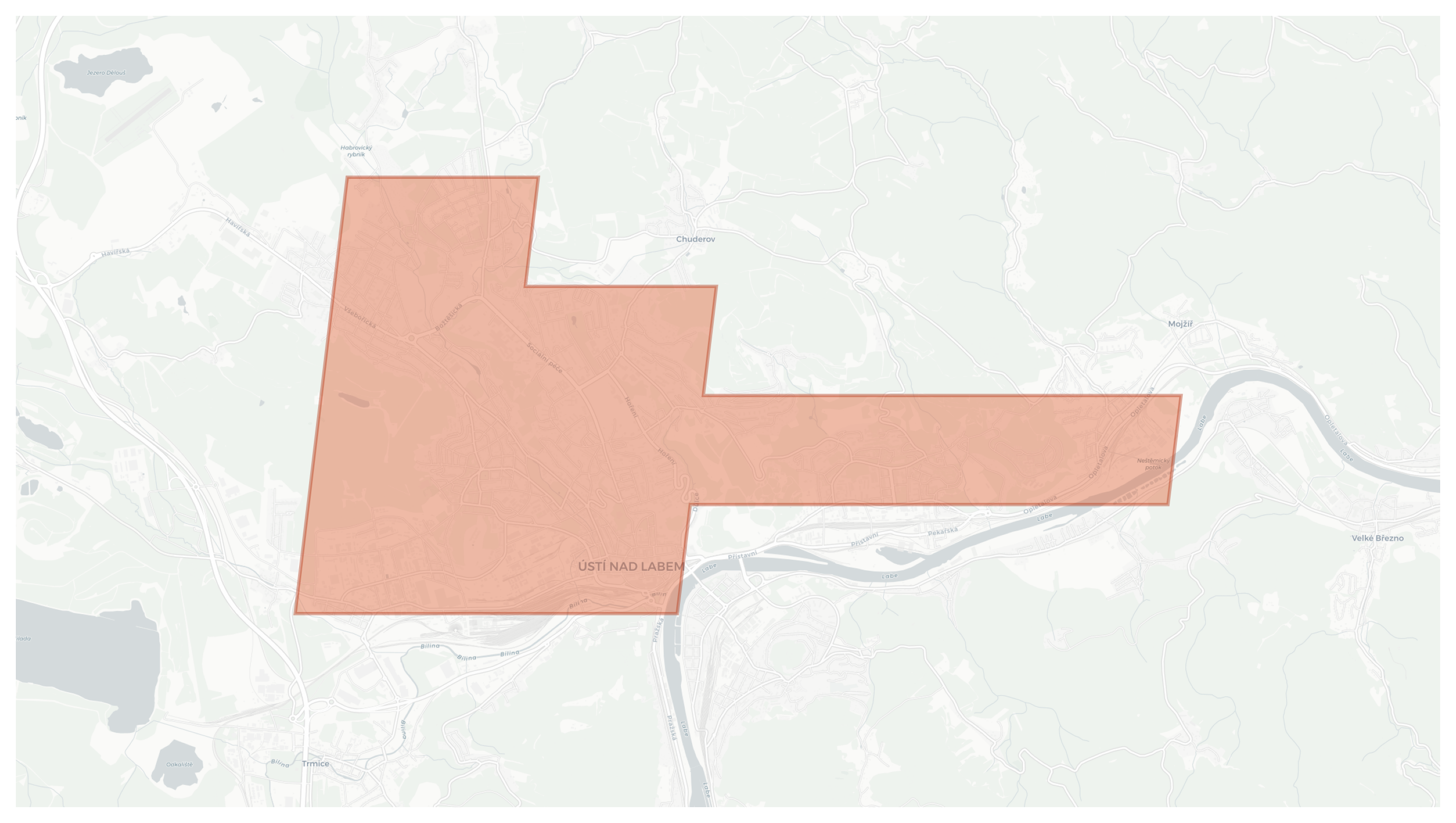Ústí nad Labem geographic map