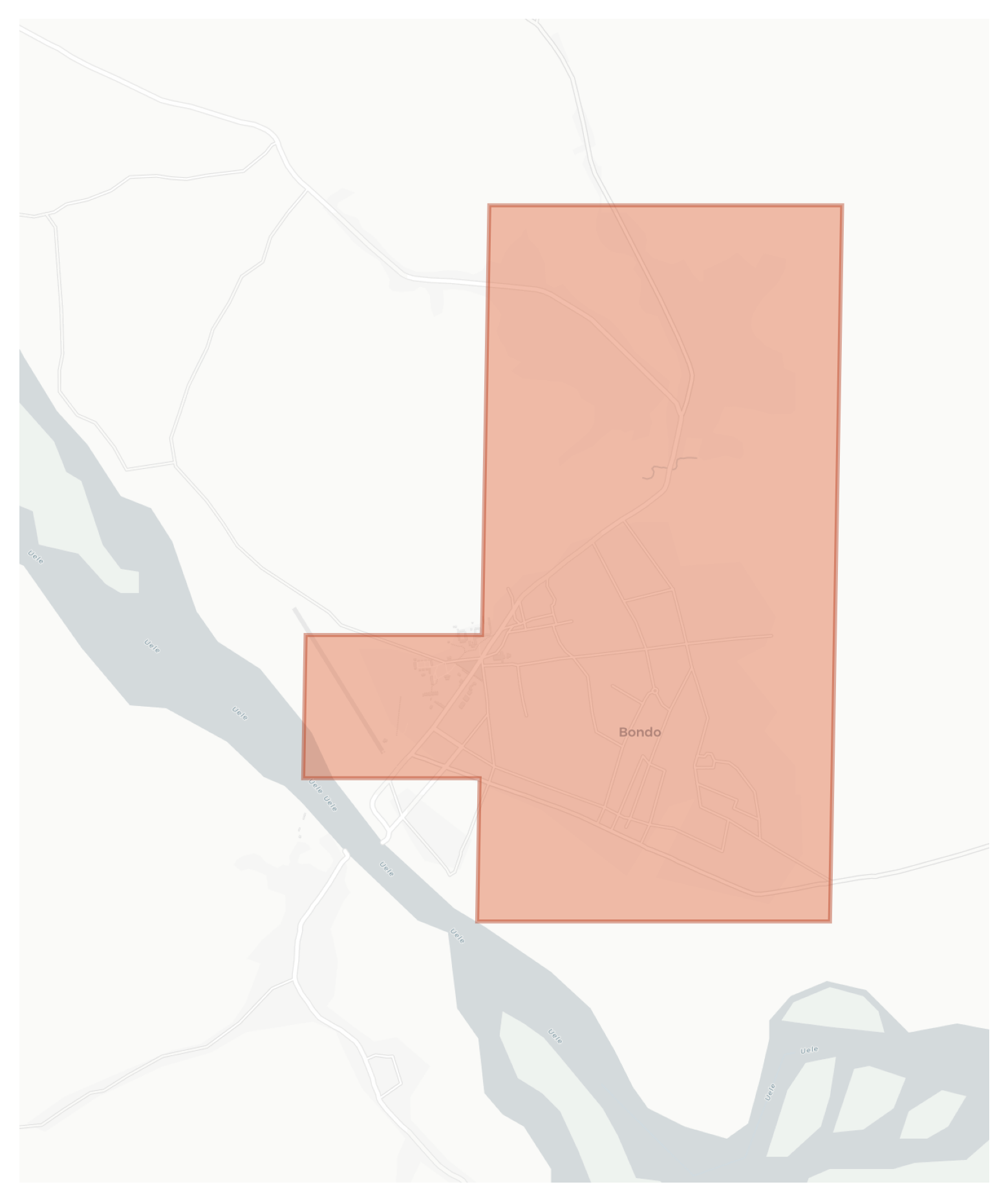 Bondo geographic map