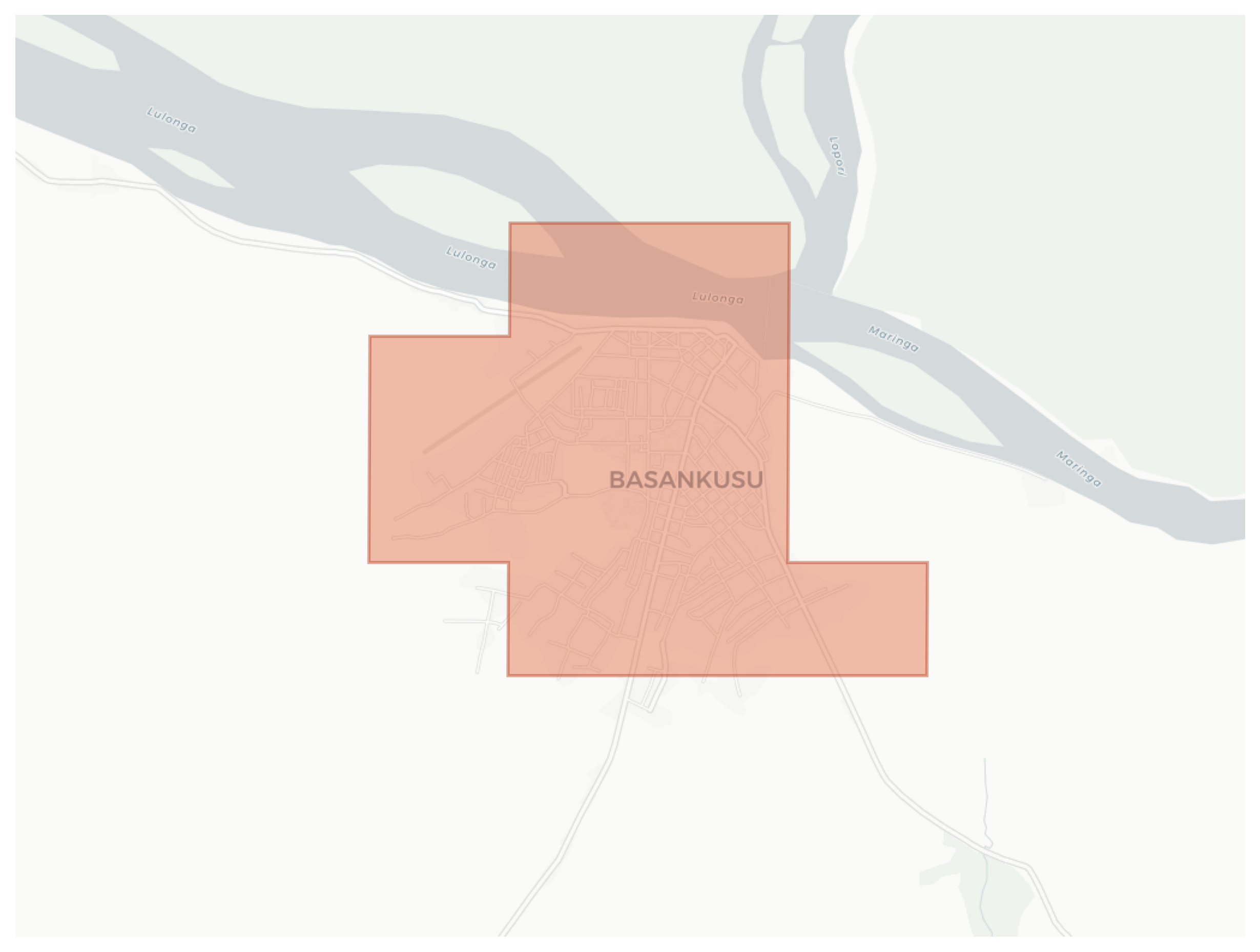 Basankusu geographic map