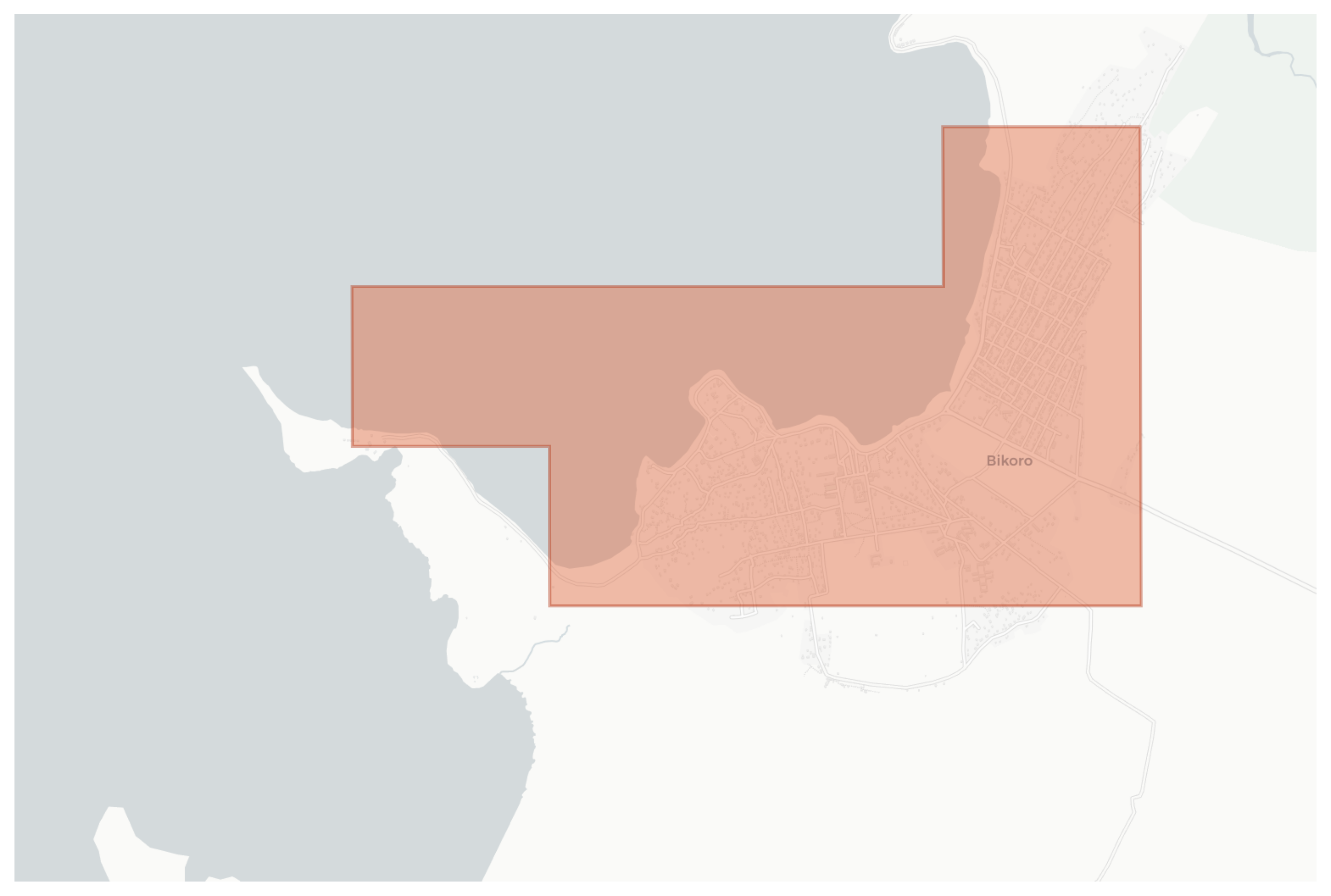 Bikoro geographic map