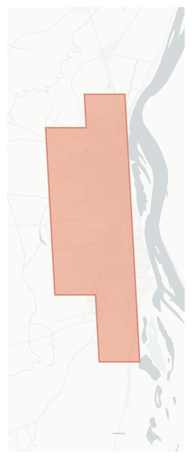 Musangala geographic map