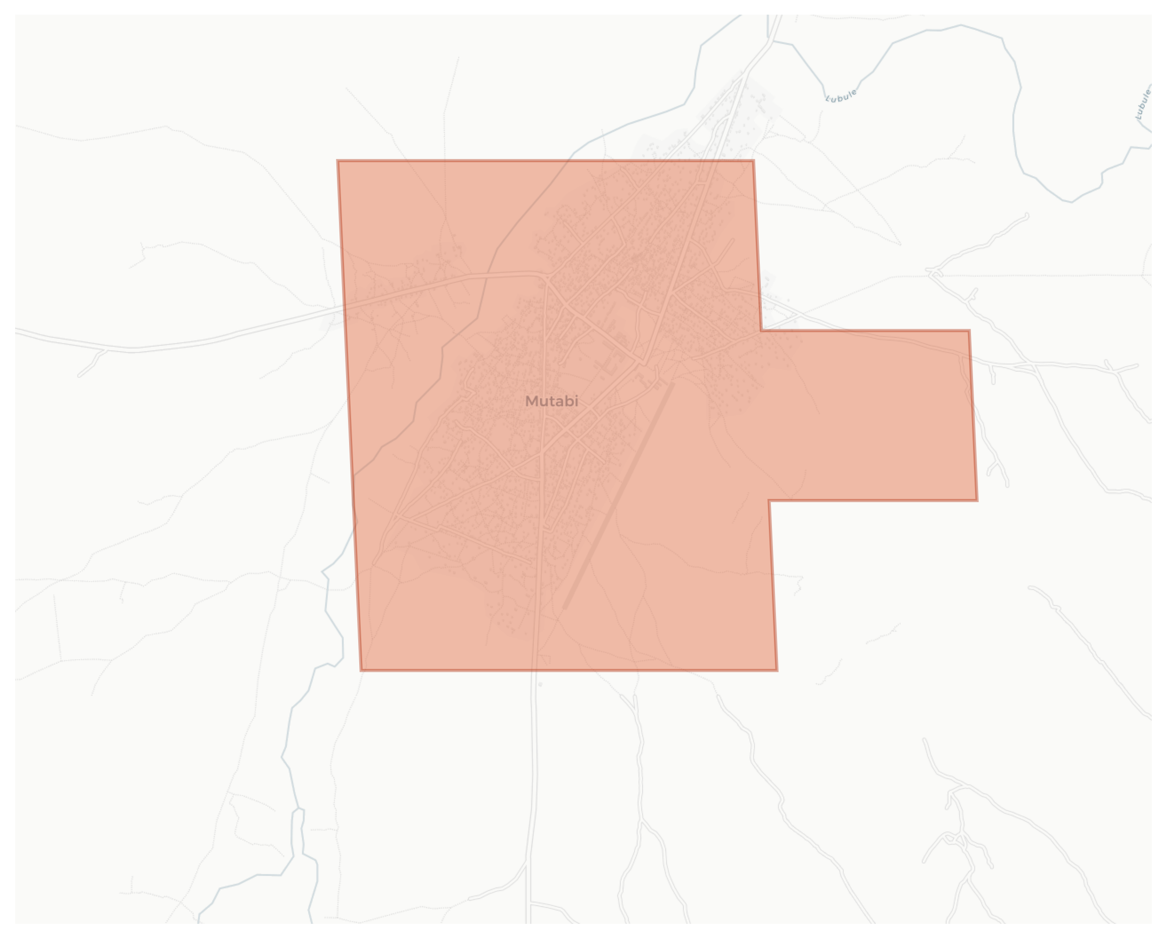 Mutabi geographic map