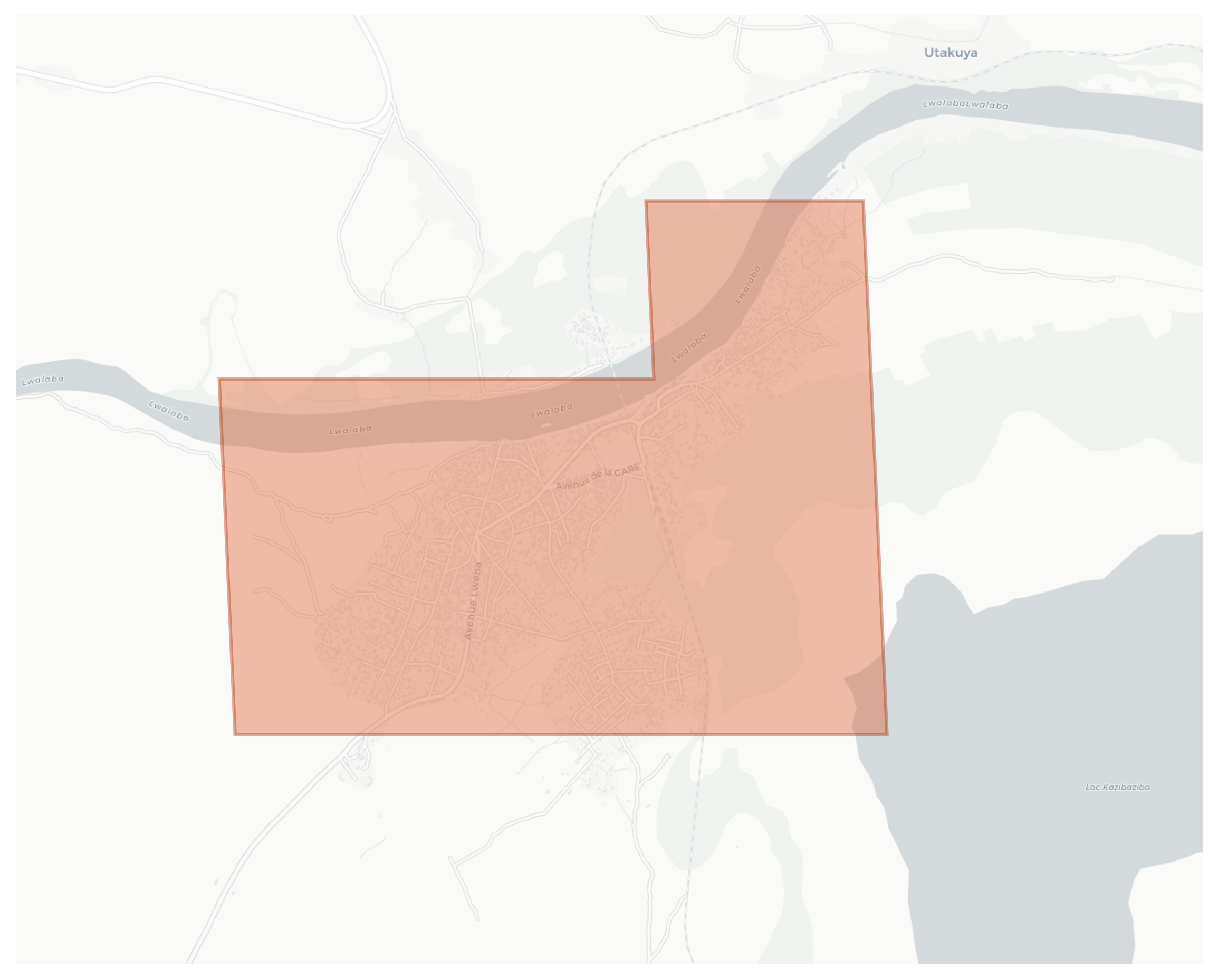 Bukama geographic map
