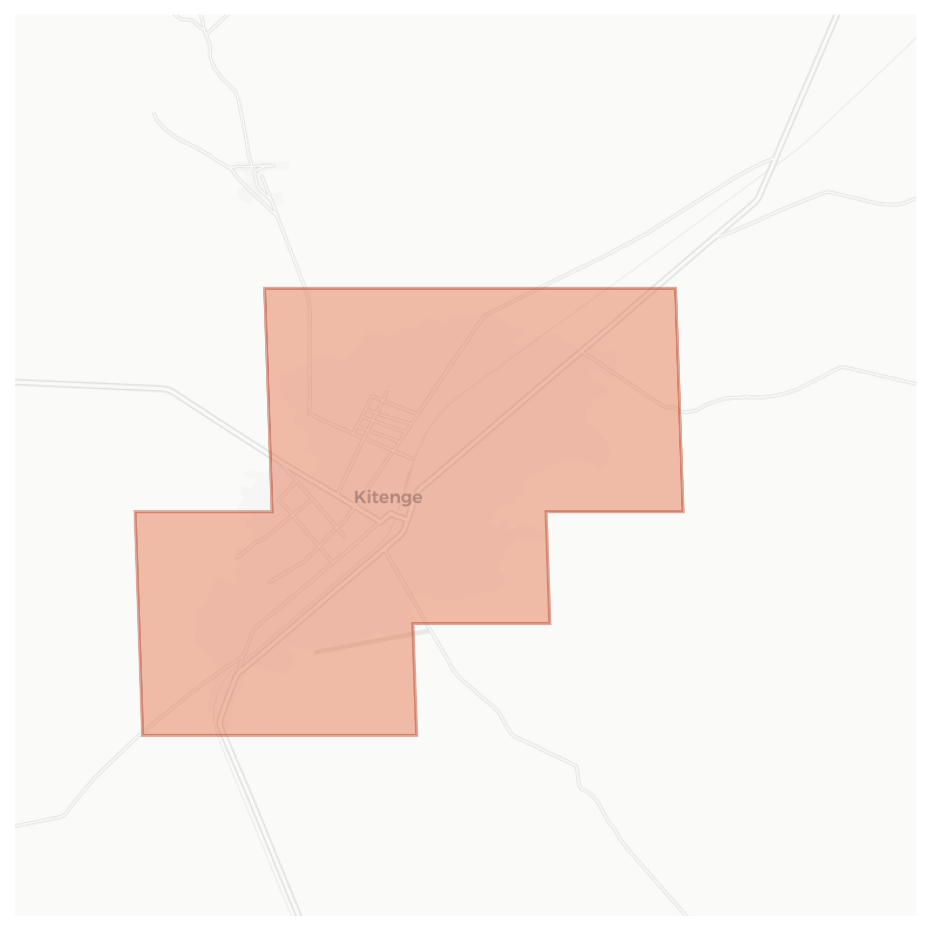 Kitenge geographic map