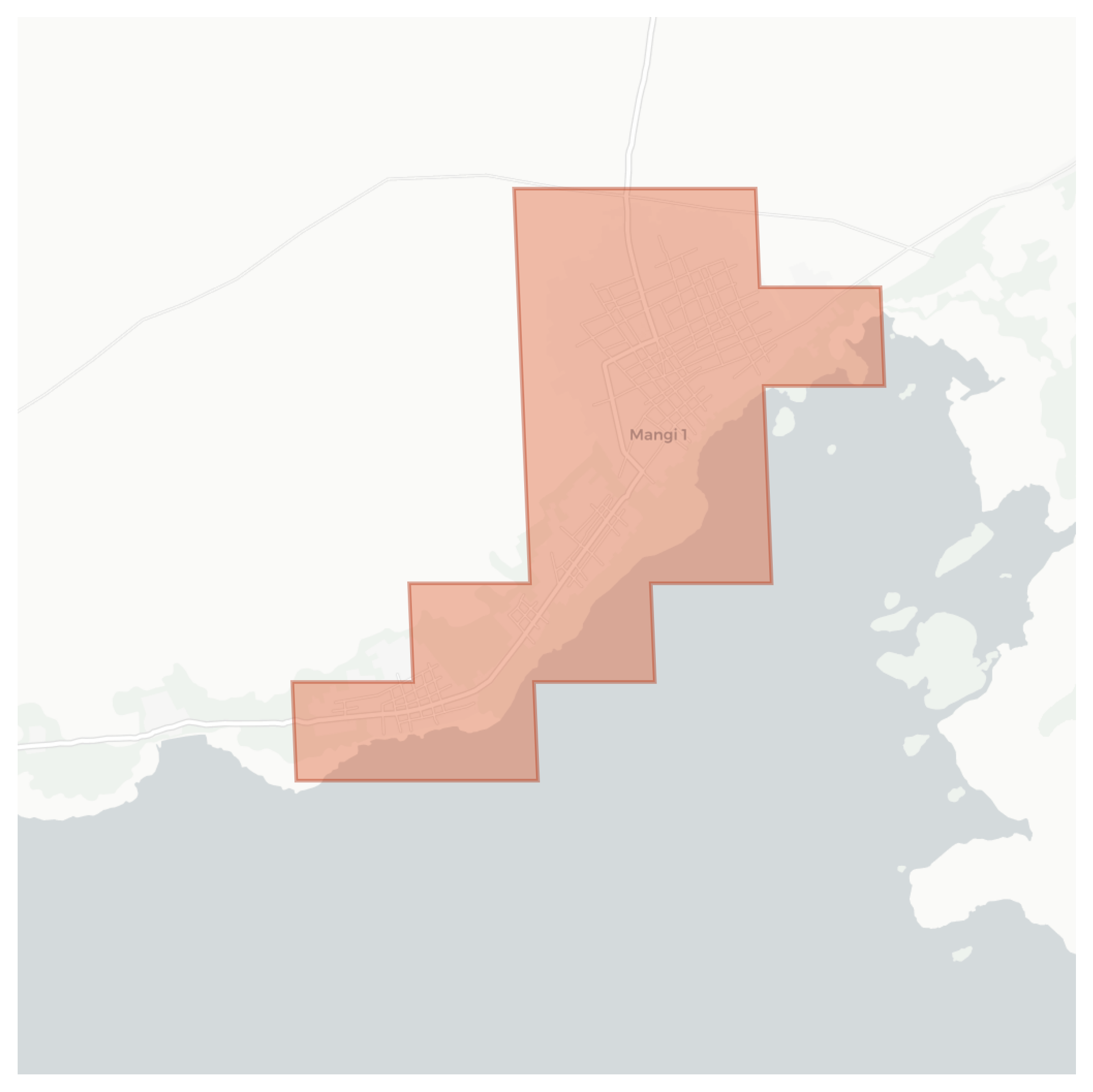 Mangi 1 geographic map