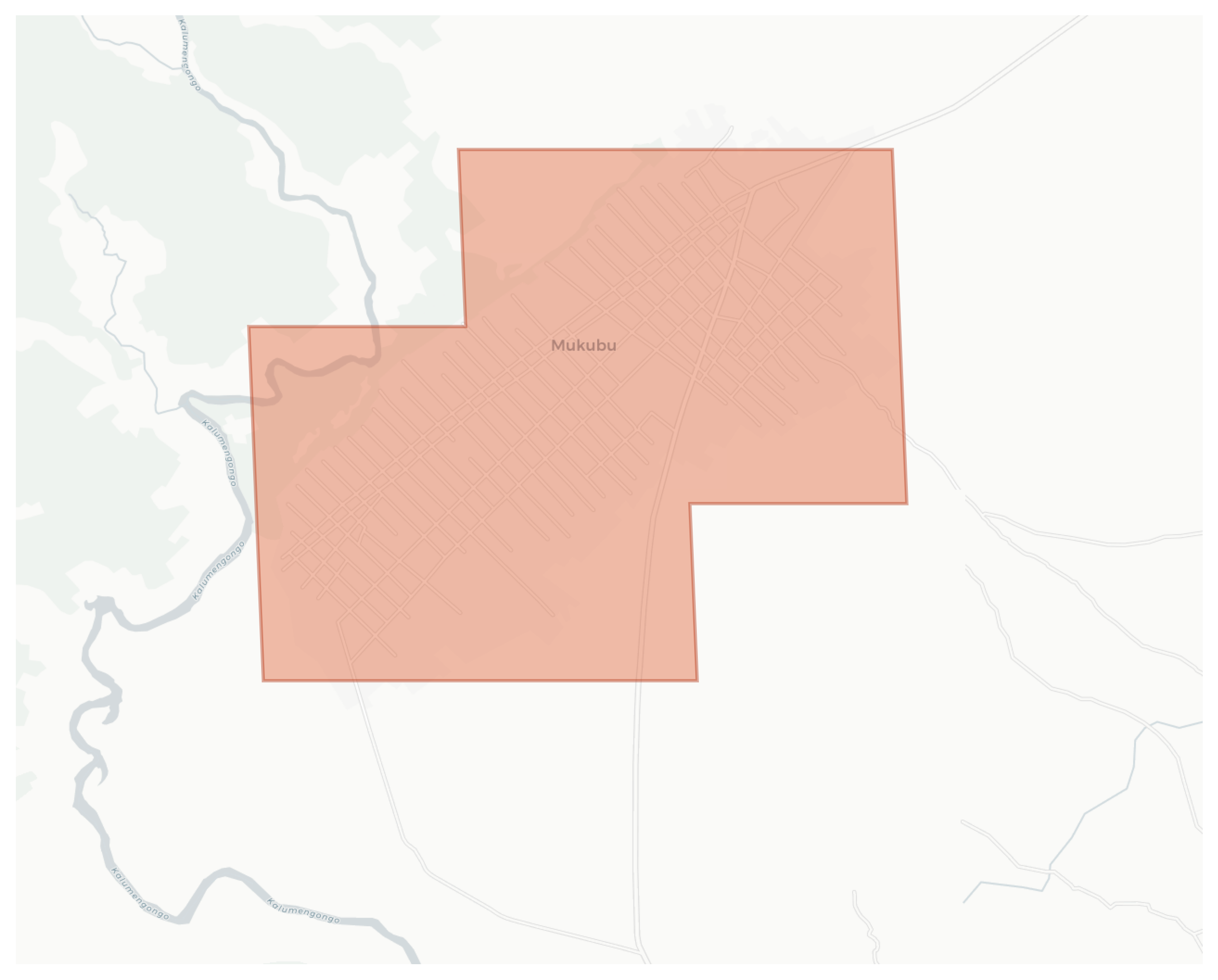 Mukubu geographic map