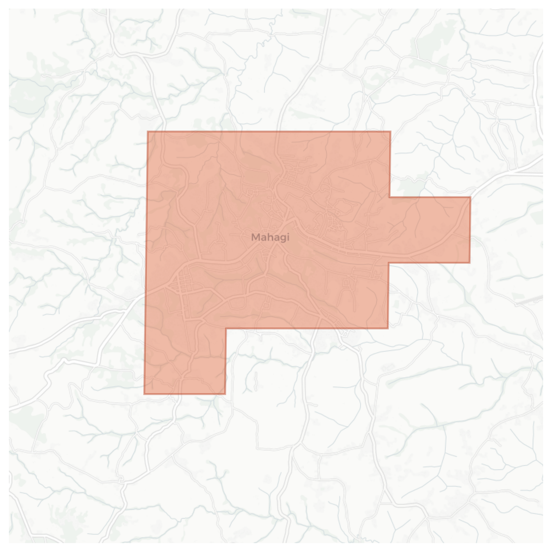 Mahagi geographic map