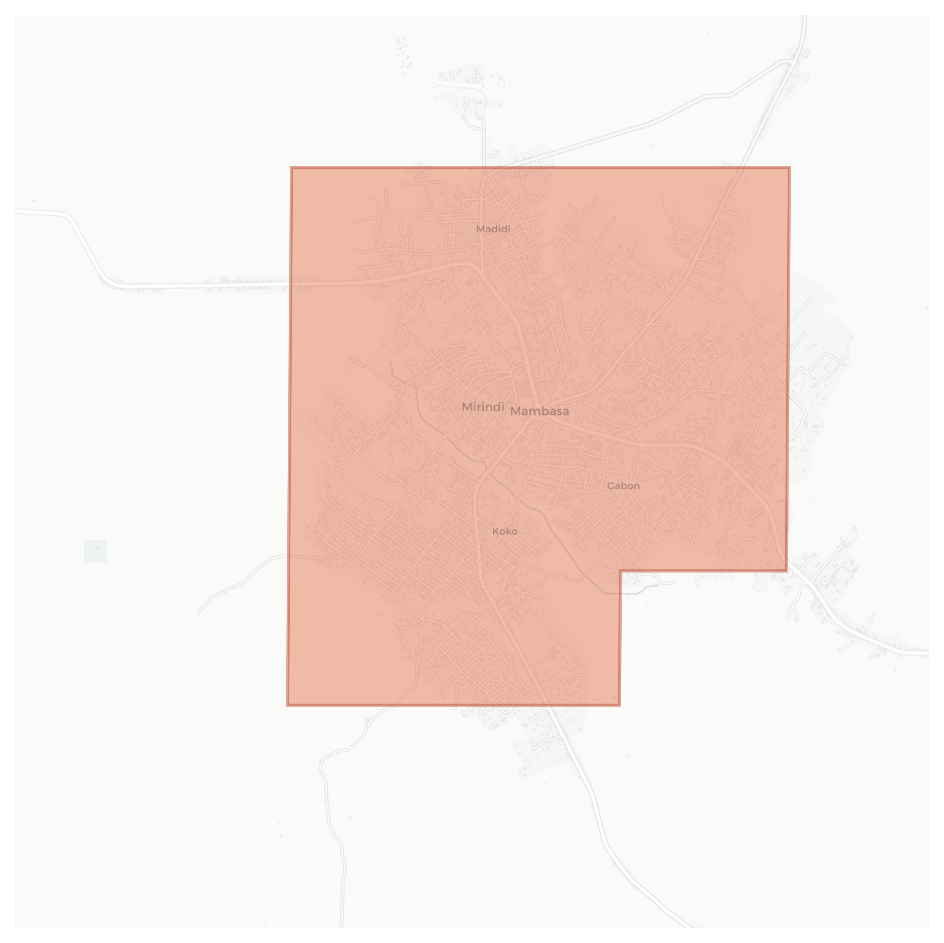 Mambasa geographic map