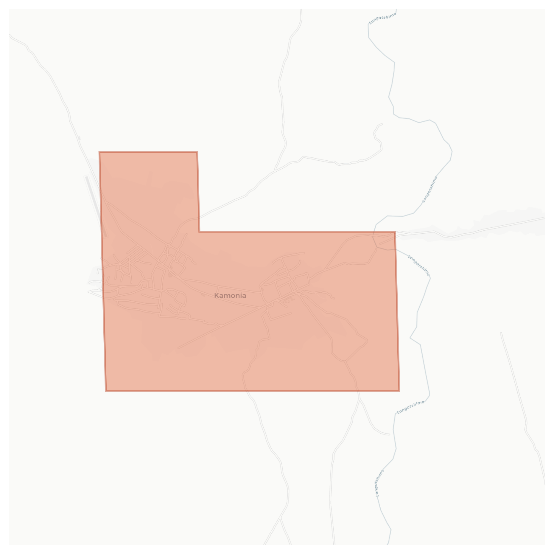 Kamonia geographic map