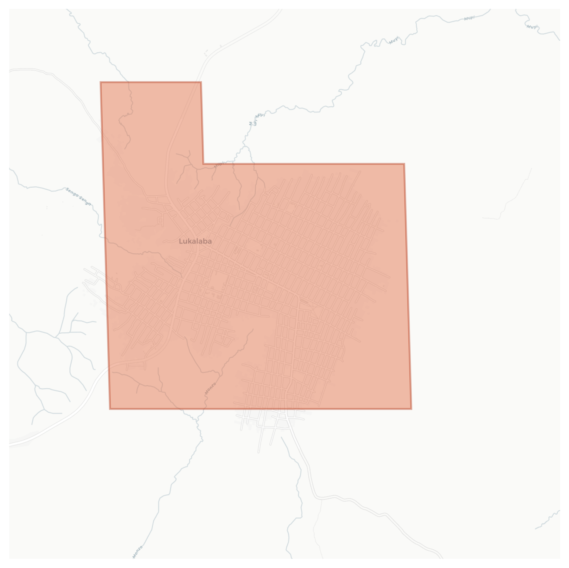 Lukalaba geographic map