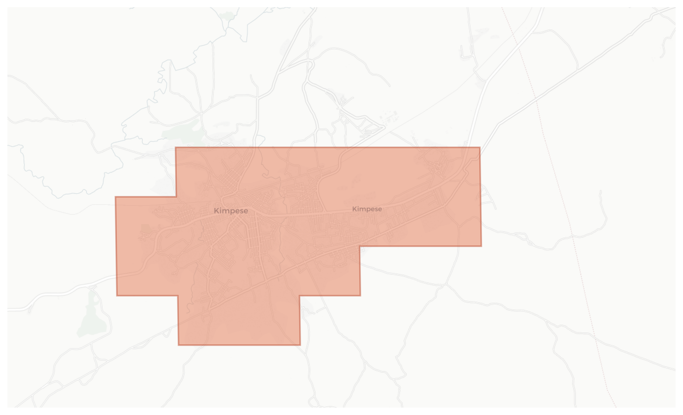 Kimpese geographic map