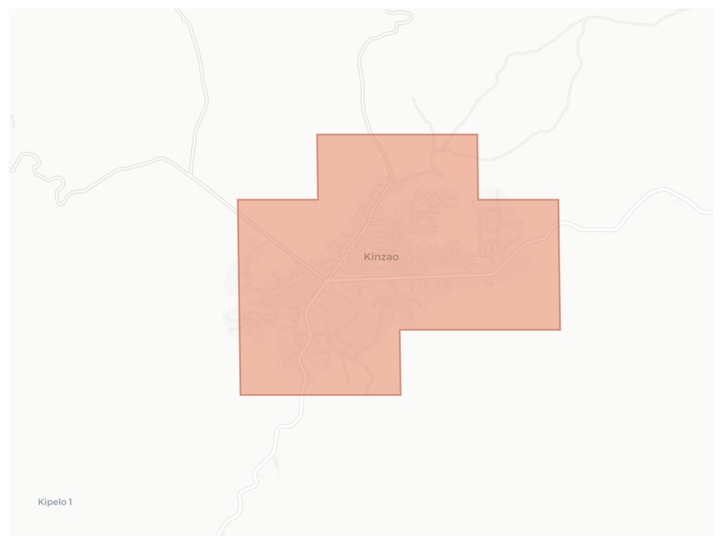 Kinzao geographic map