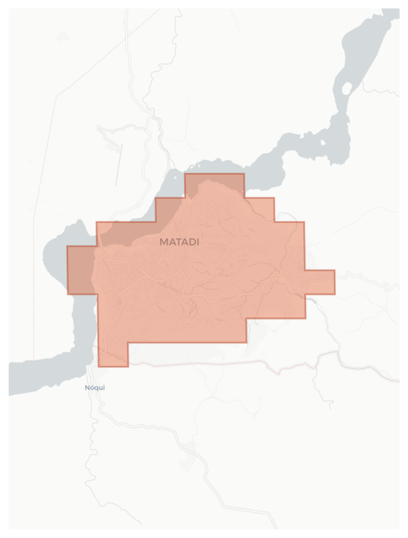 Matadi geographic map