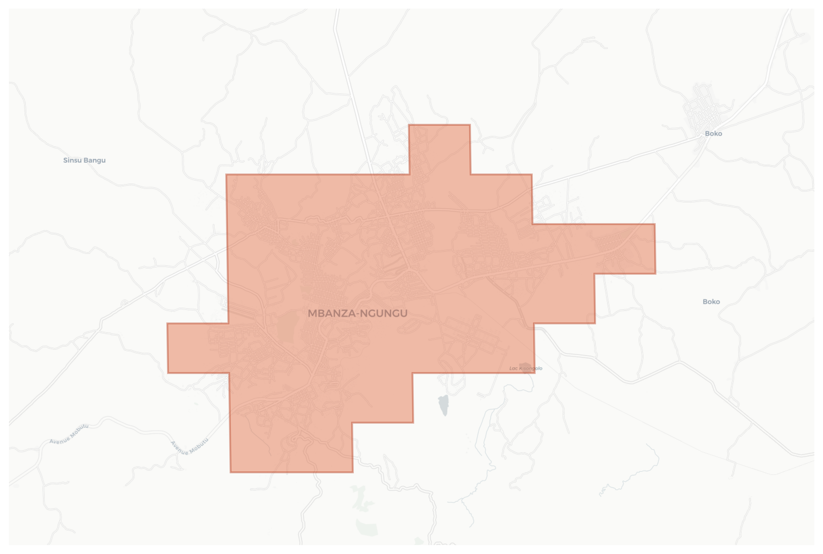 Mbanza-Ngungu geographic map