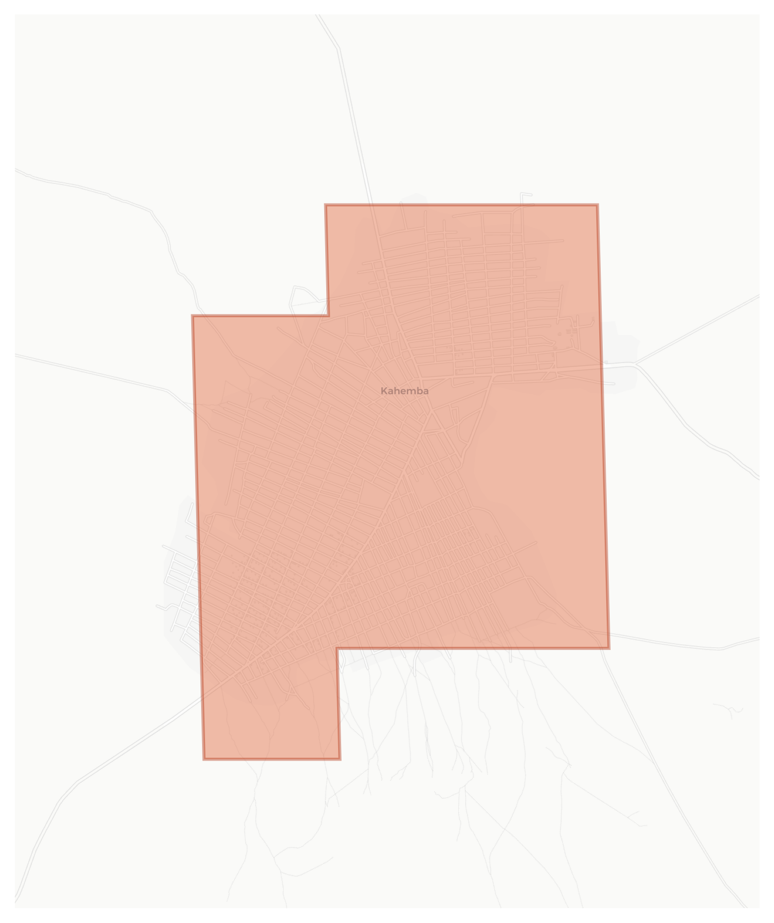 Kahemba geographic map