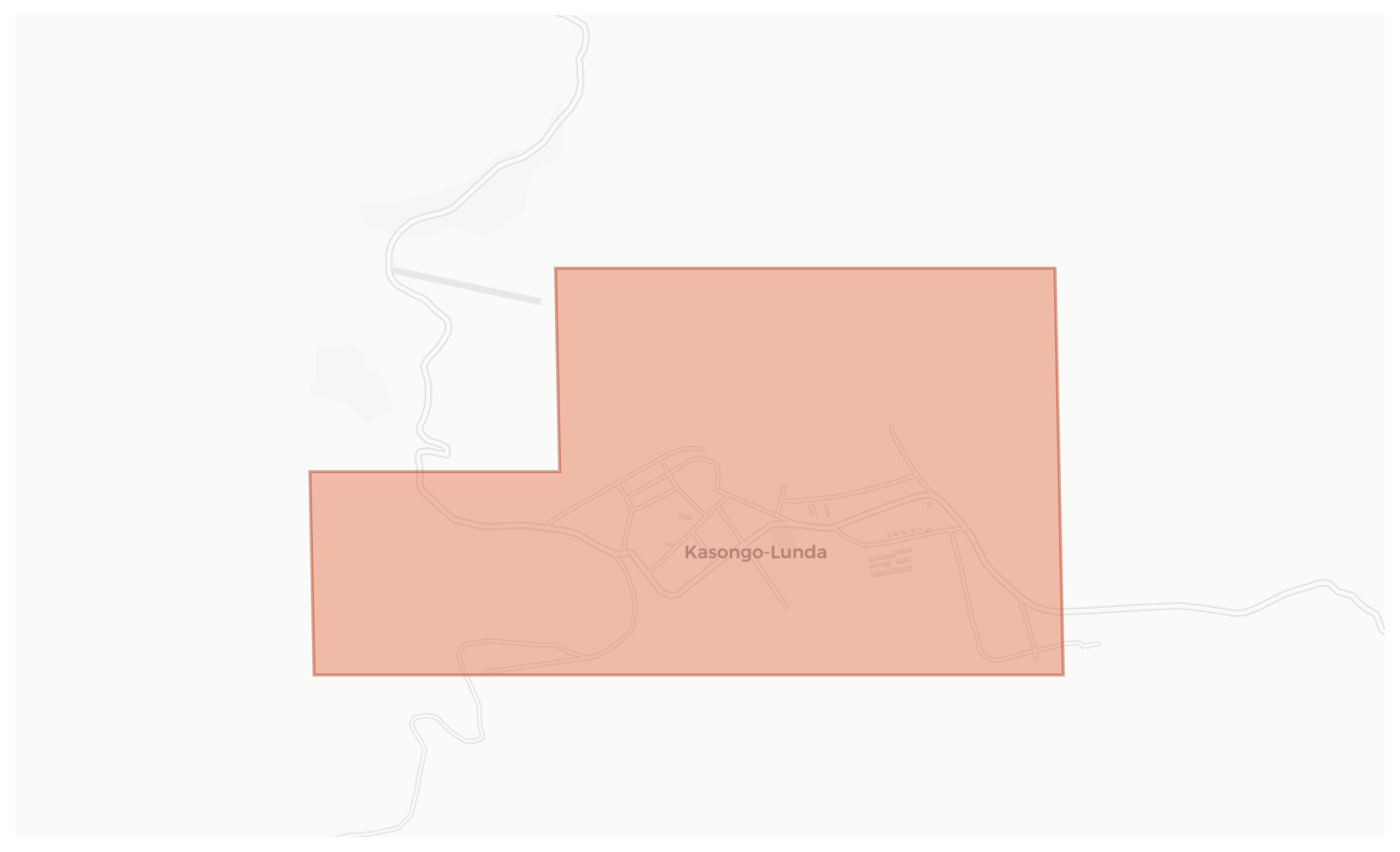 Kasongo-Lunda geographic map