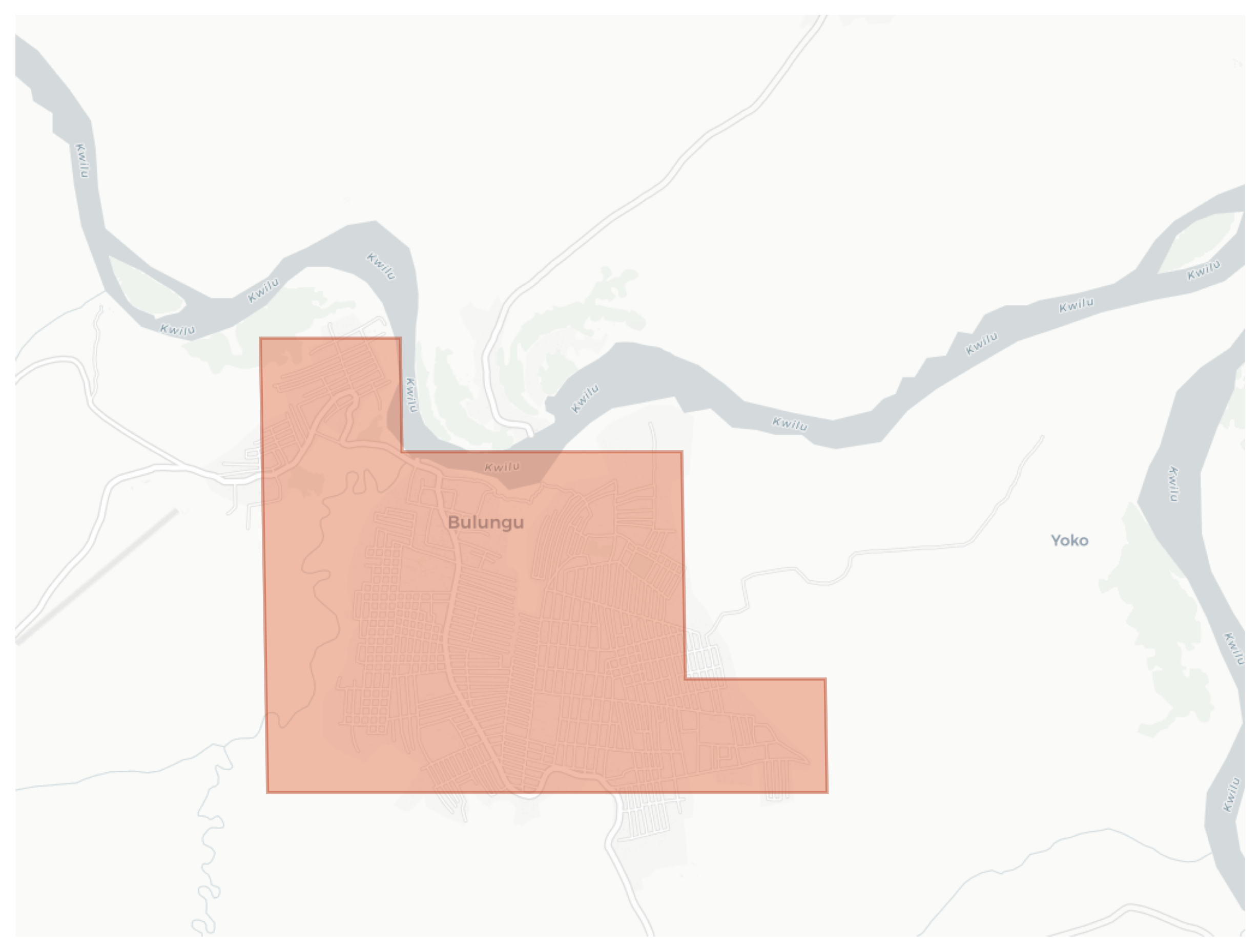 Bulungu geographic map