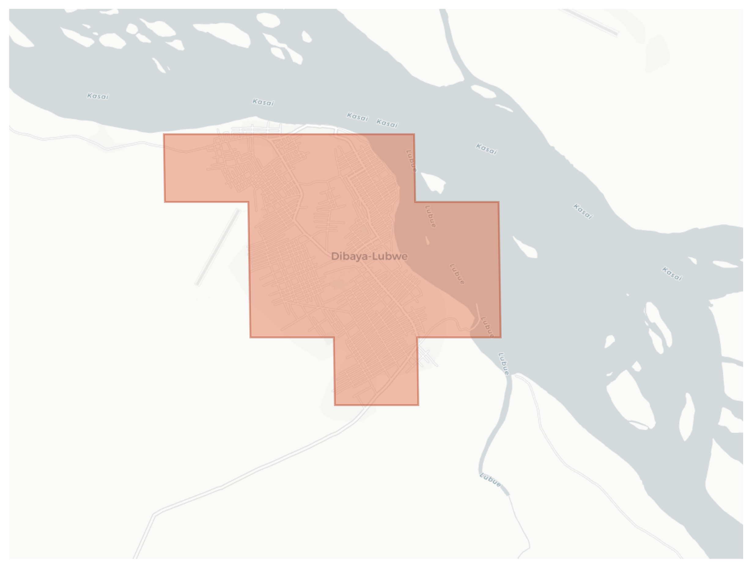 Dibaya-Lubwe geographic map