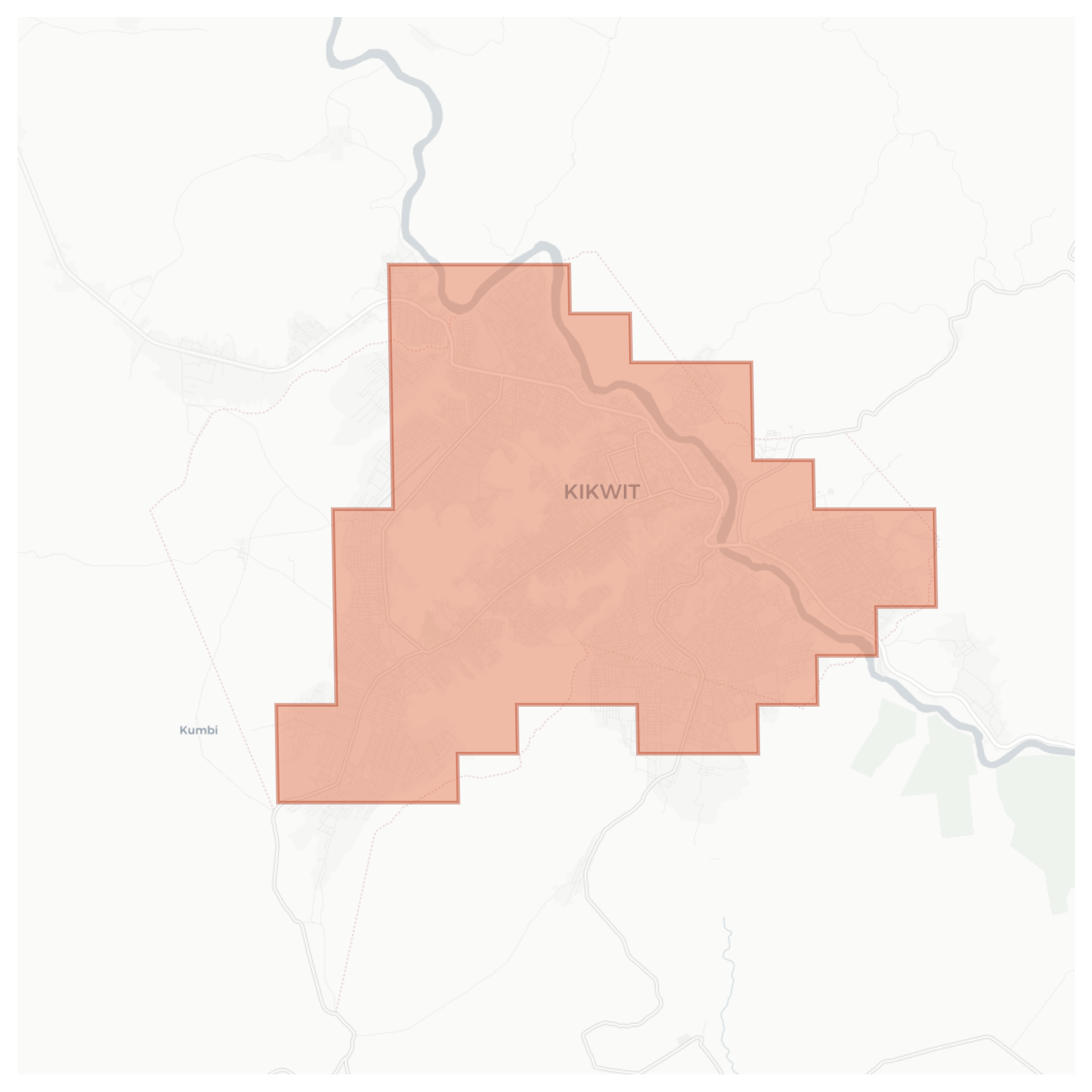 Kikwit geographic map