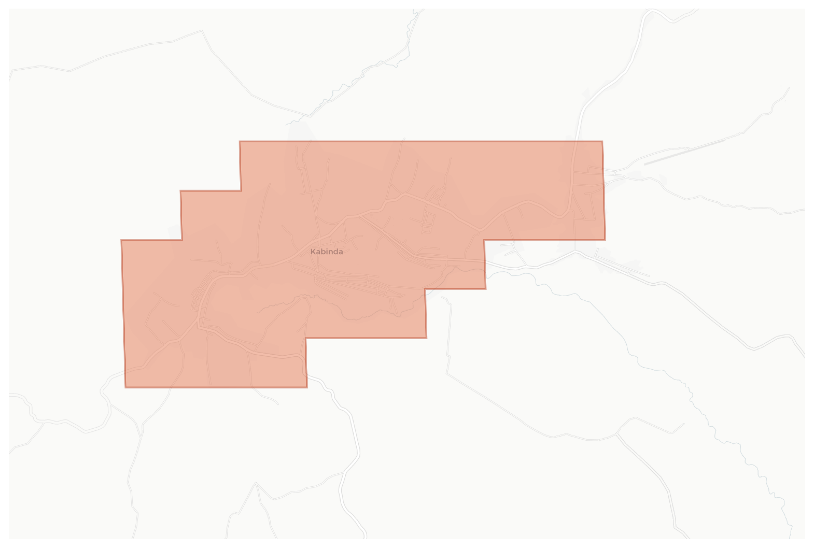 Kabinda geographic map