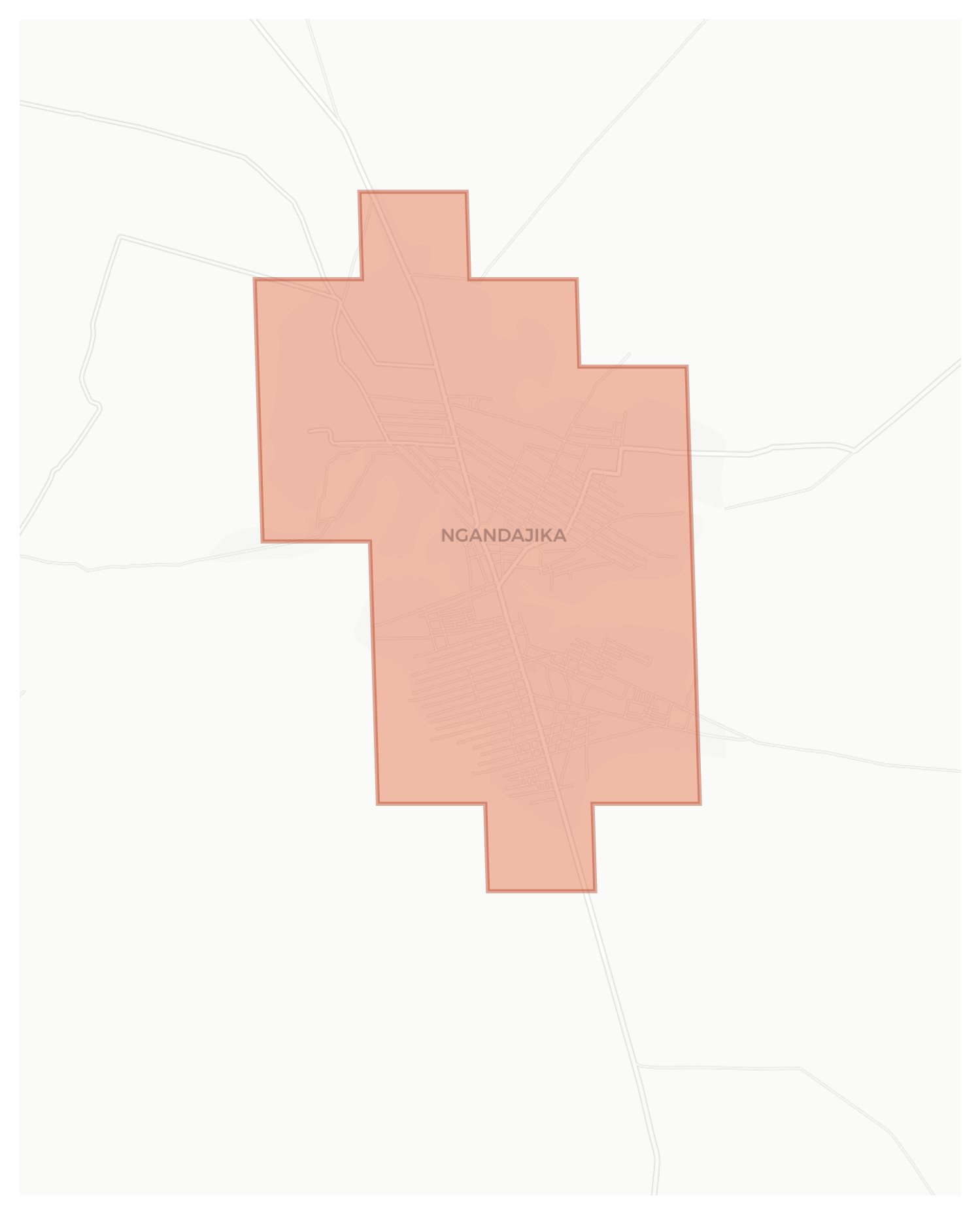 Ngandajika geographic map
