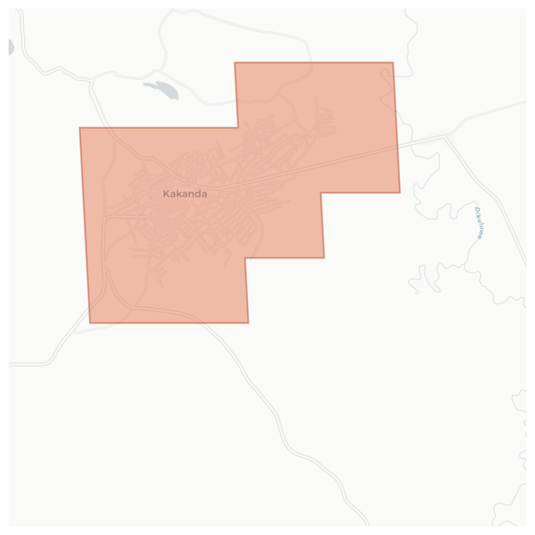 Kakanda geographic map