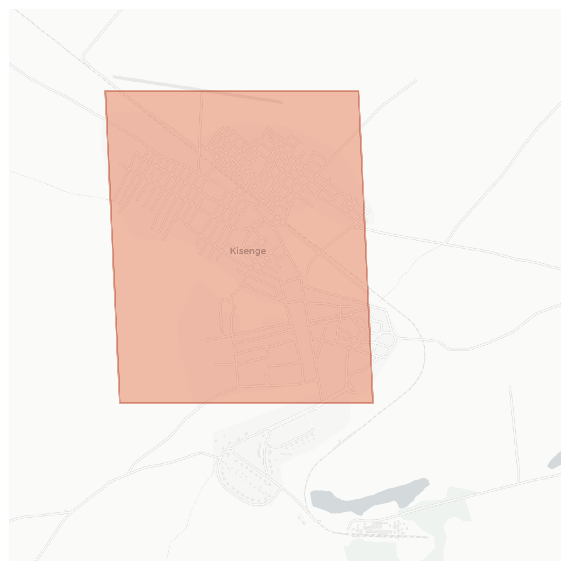 Kisenge geographic map