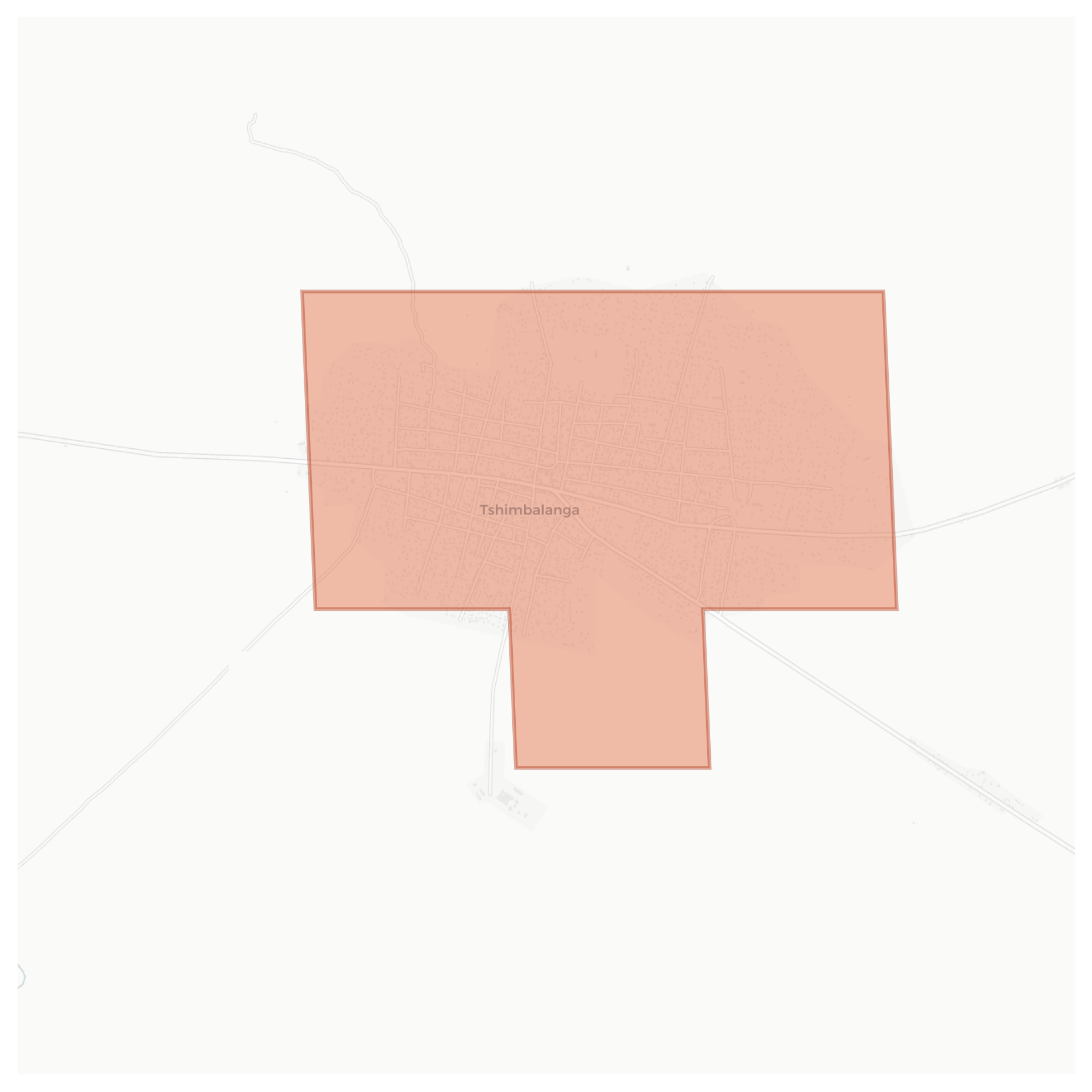 Tshimbalanga geographic map