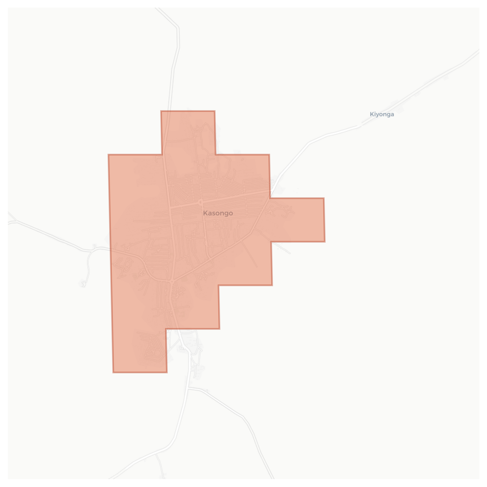 Kasongo geographic map