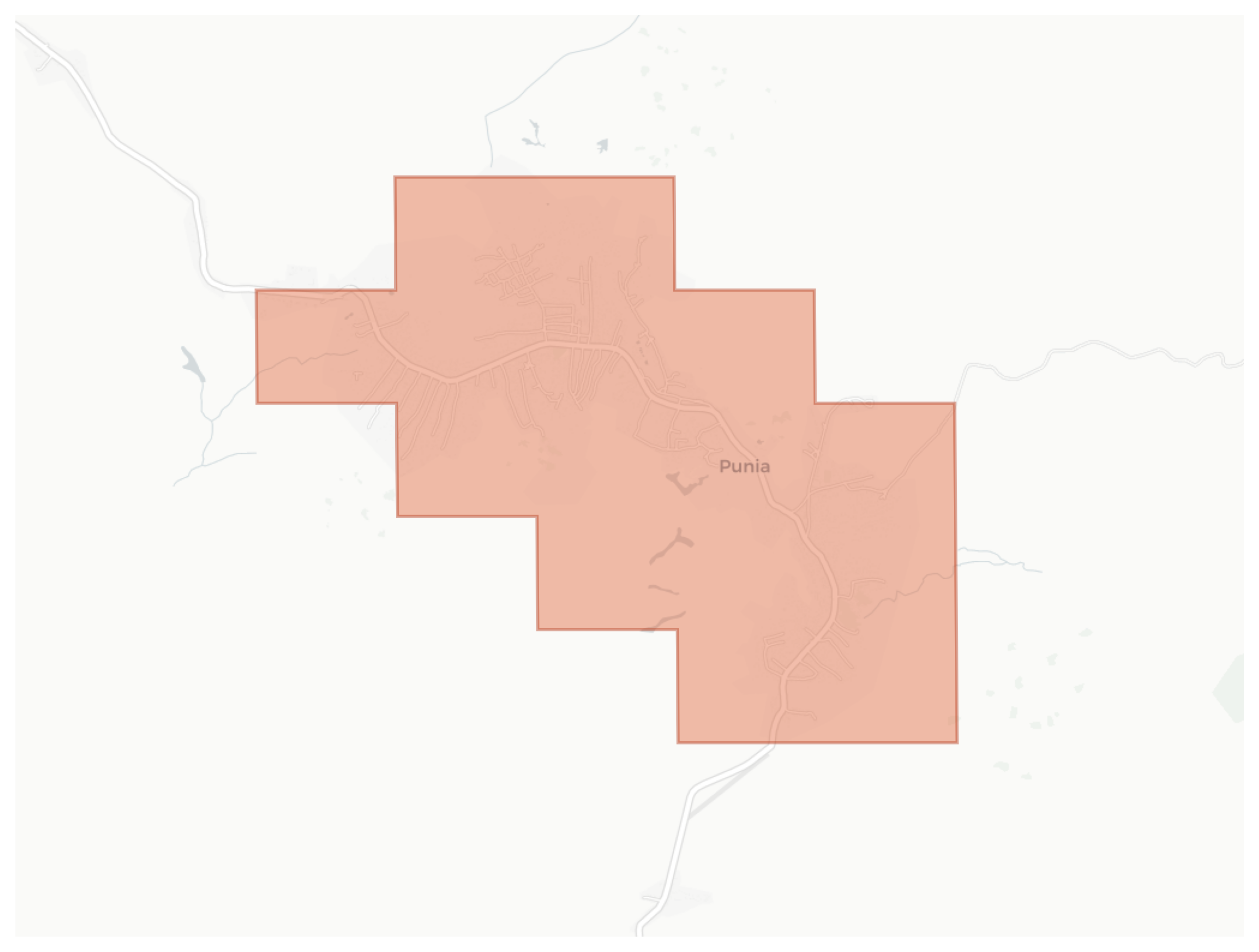 Punia geographic map
