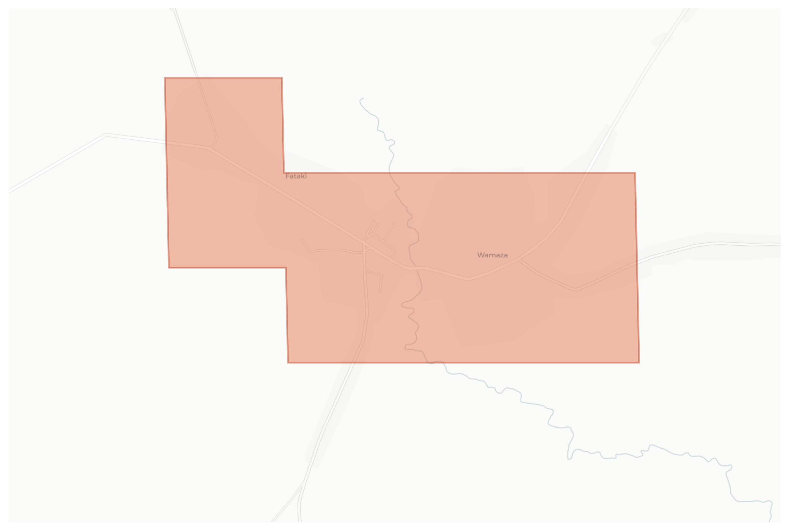 Wamaza geographic map