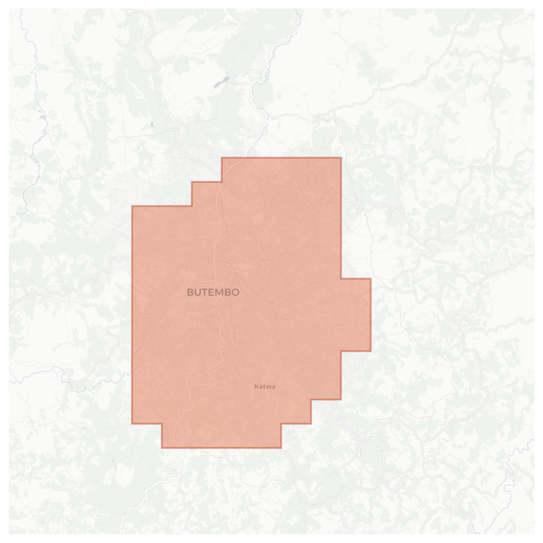 Butembo geographic map