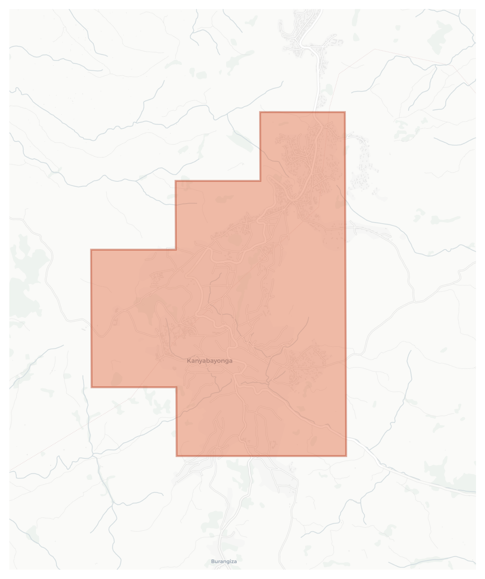 Kanyabayonga geographic map