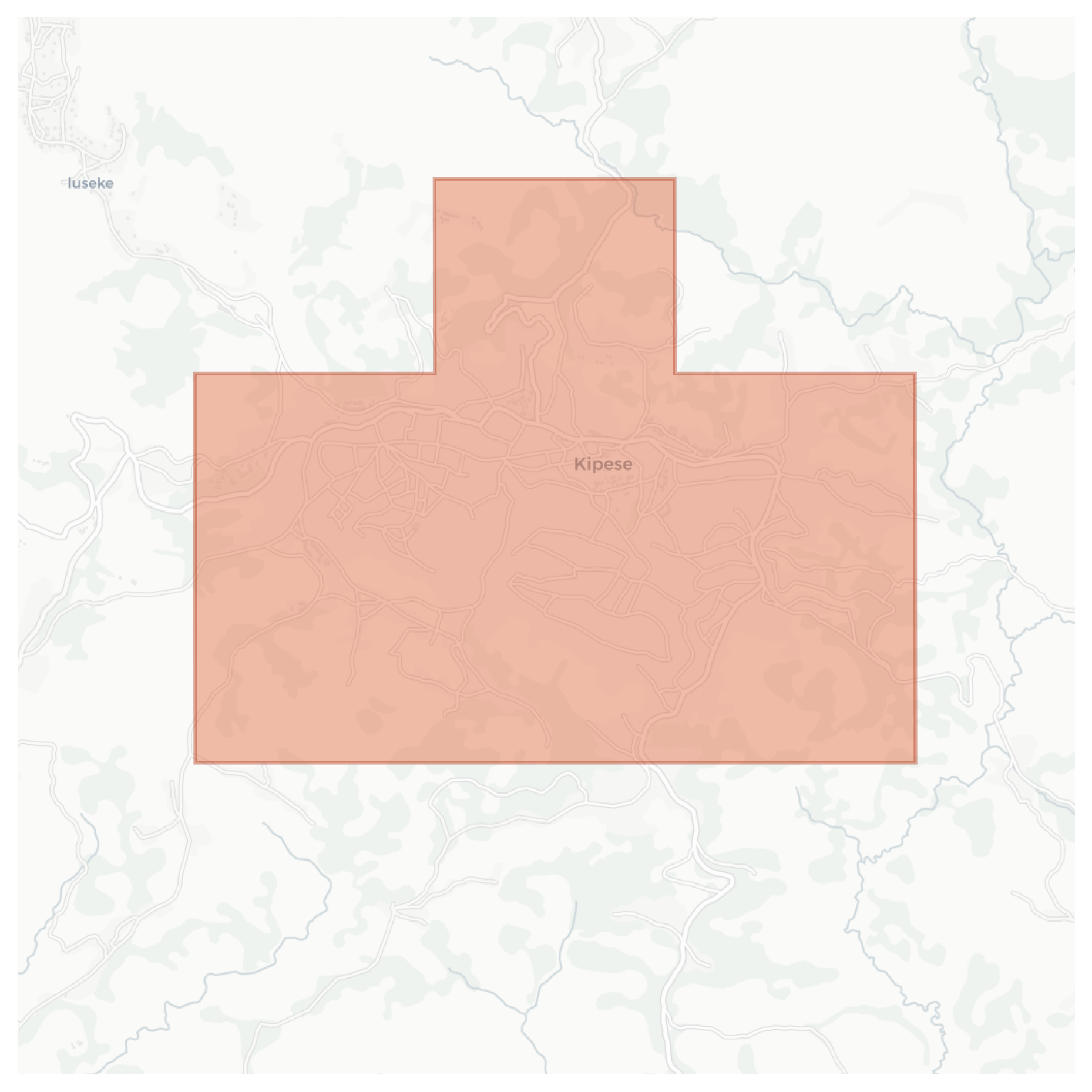 Kipese geographic map