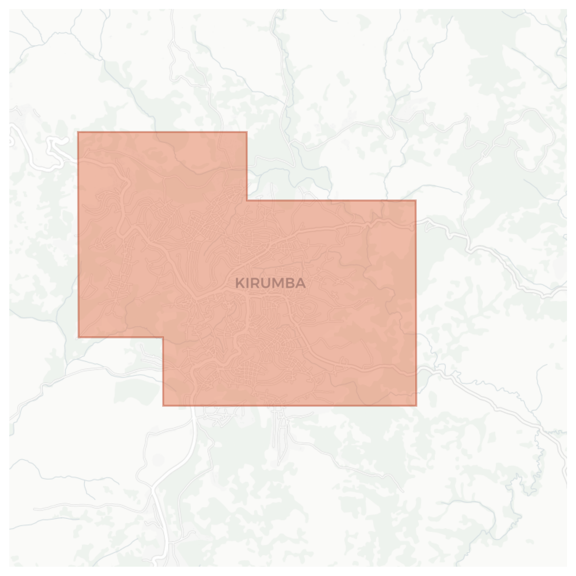 Kirumba geographic map