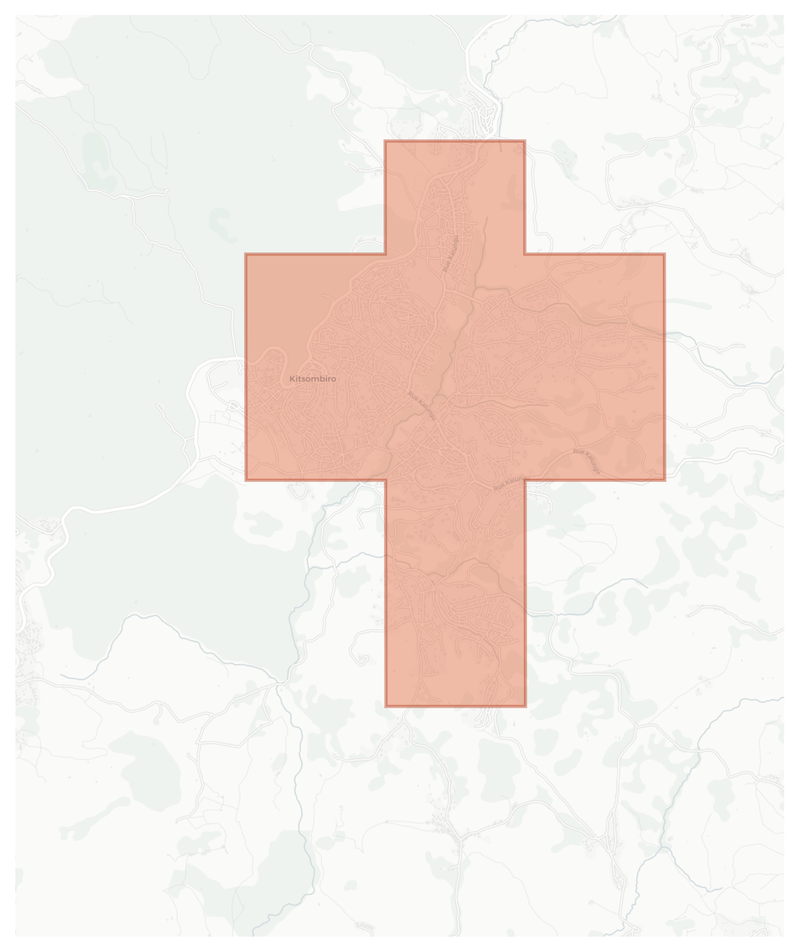 Kitsombiro geographic map