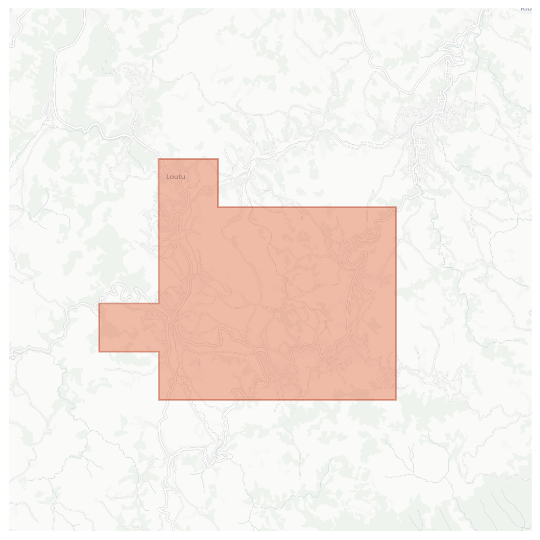 Loutu geographic map