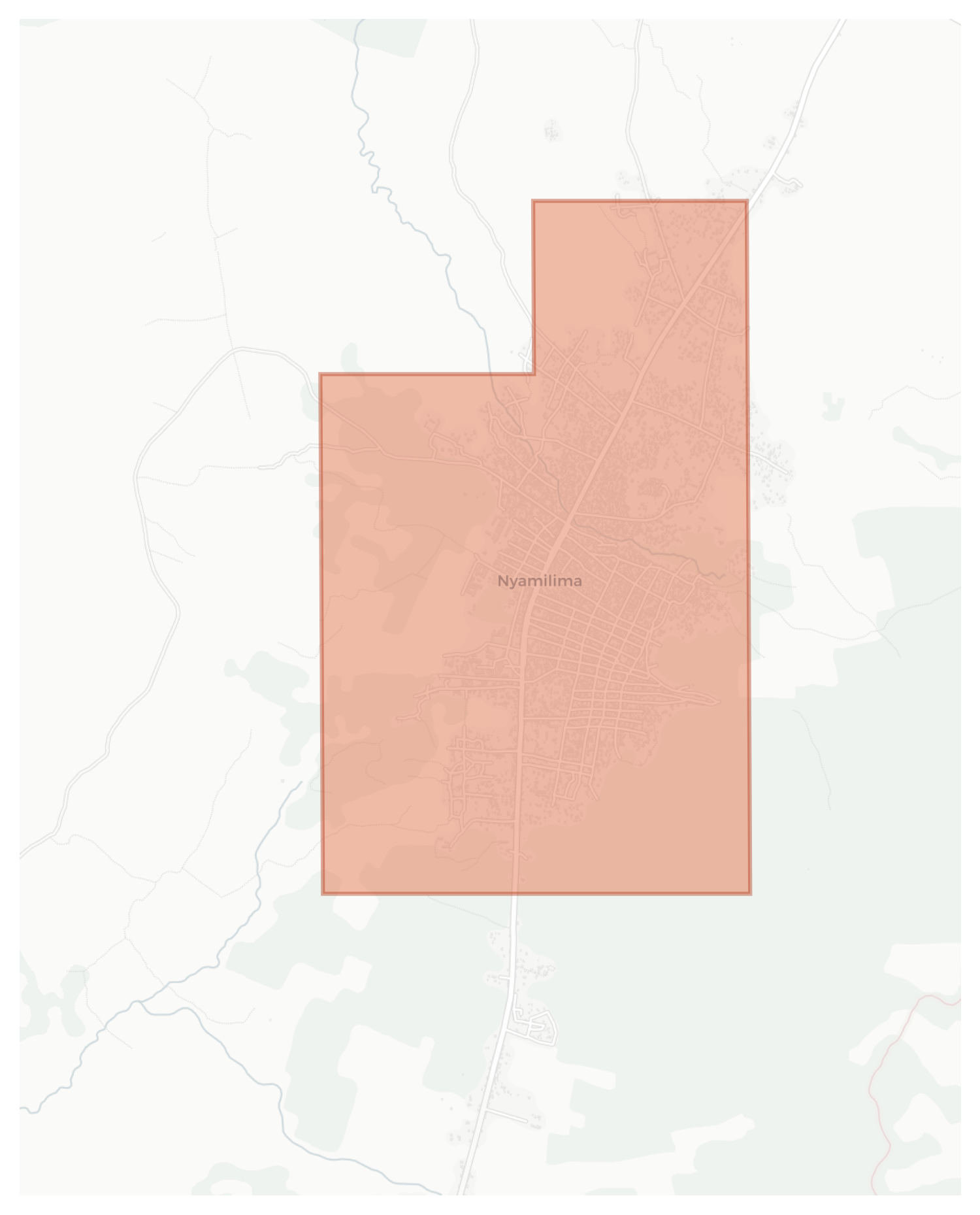 Nyamilima geographic map