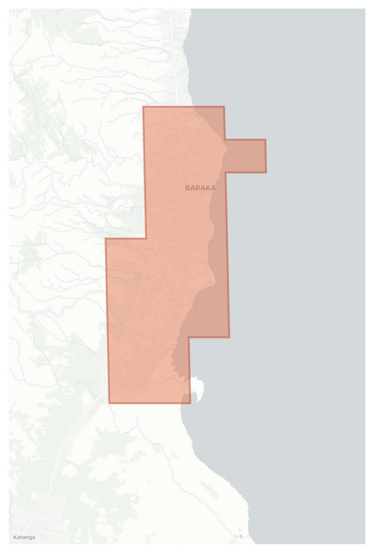 Baraka geographic map