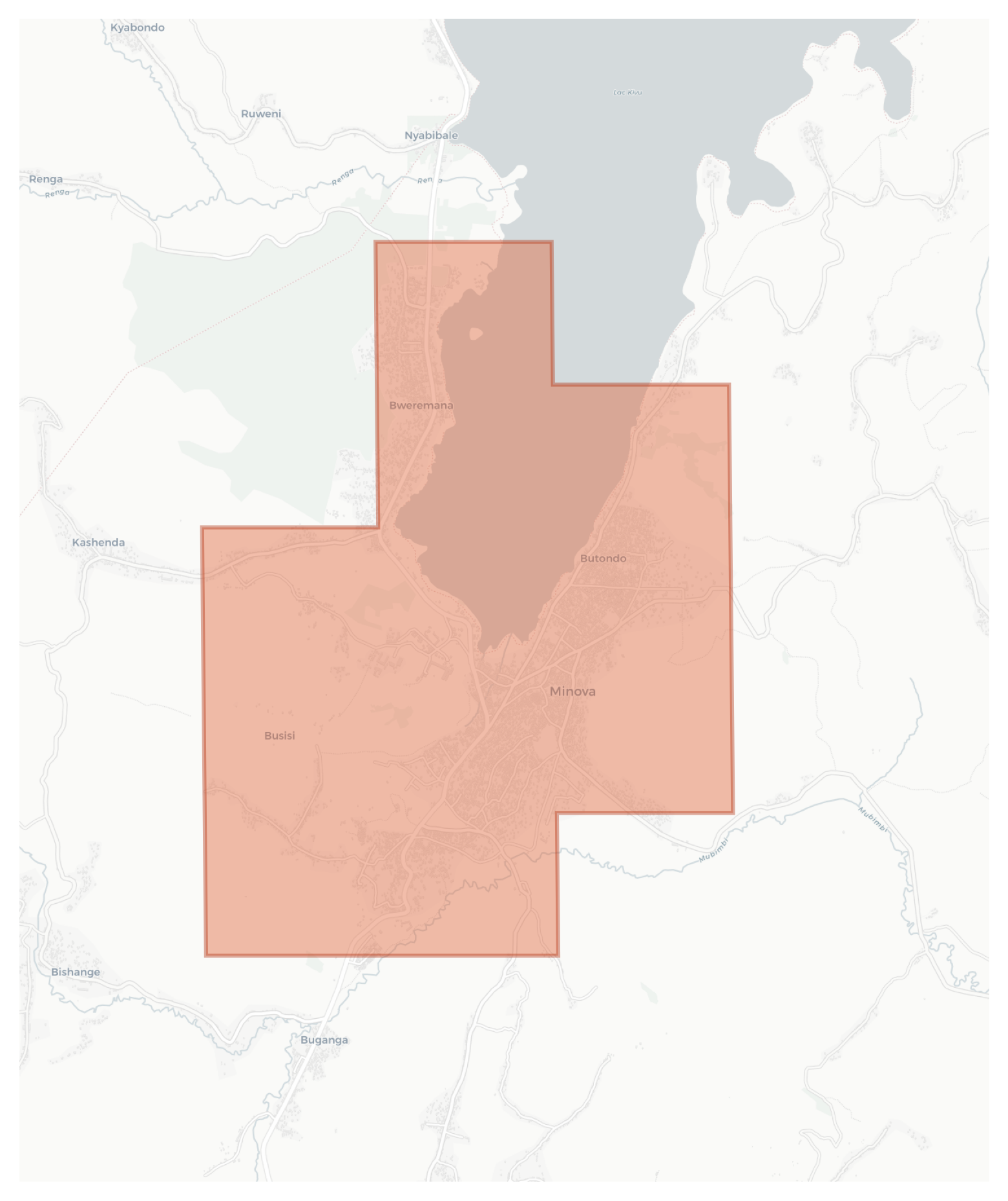 Busisi geographic map